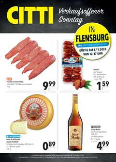 Vorschau CITTI Markt Sonntags-Angebote in Flensburg gültig ab 02.11.2025