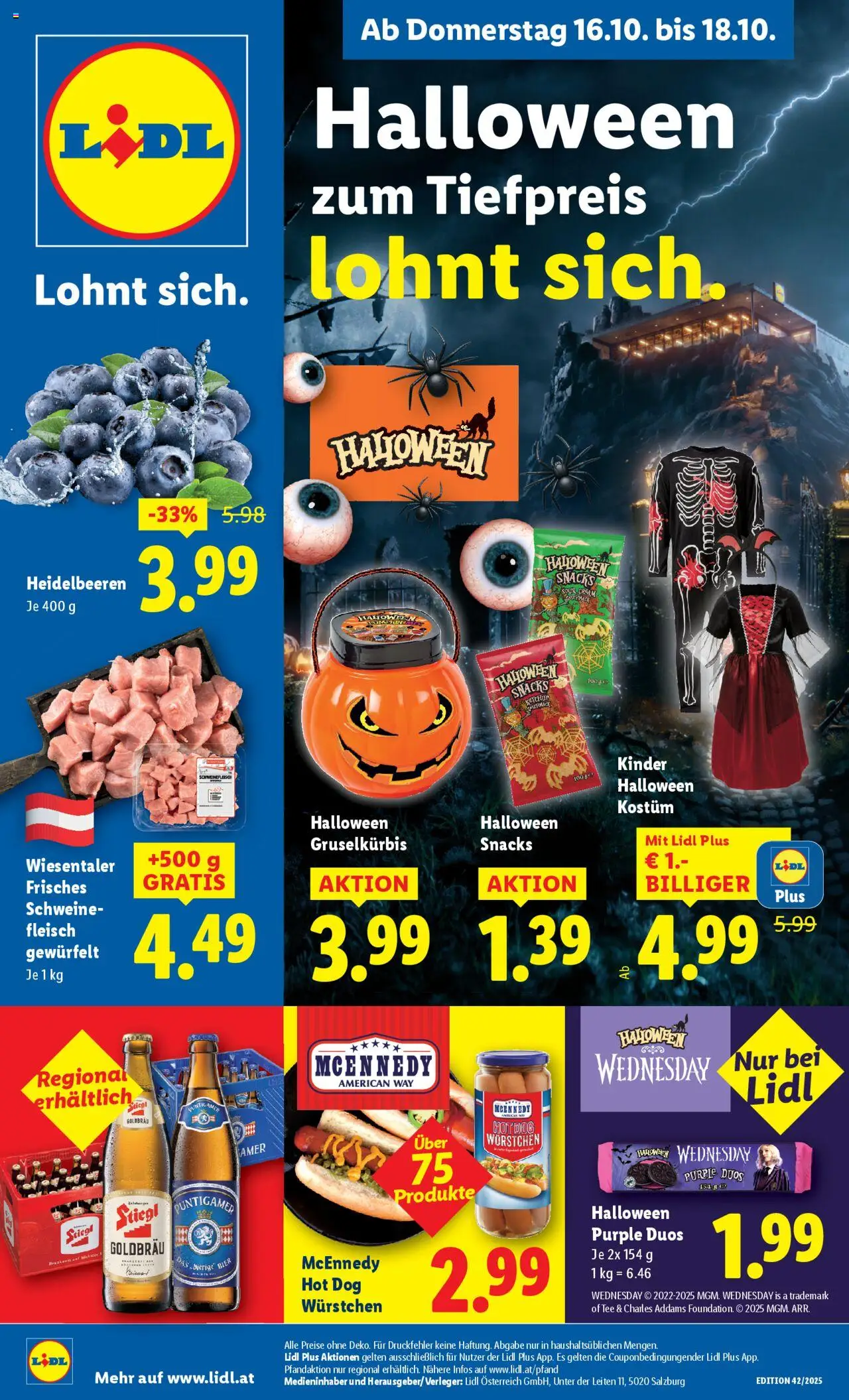 Lidl Flugblatt - Seite 1- gültig ab 16.10.2025
