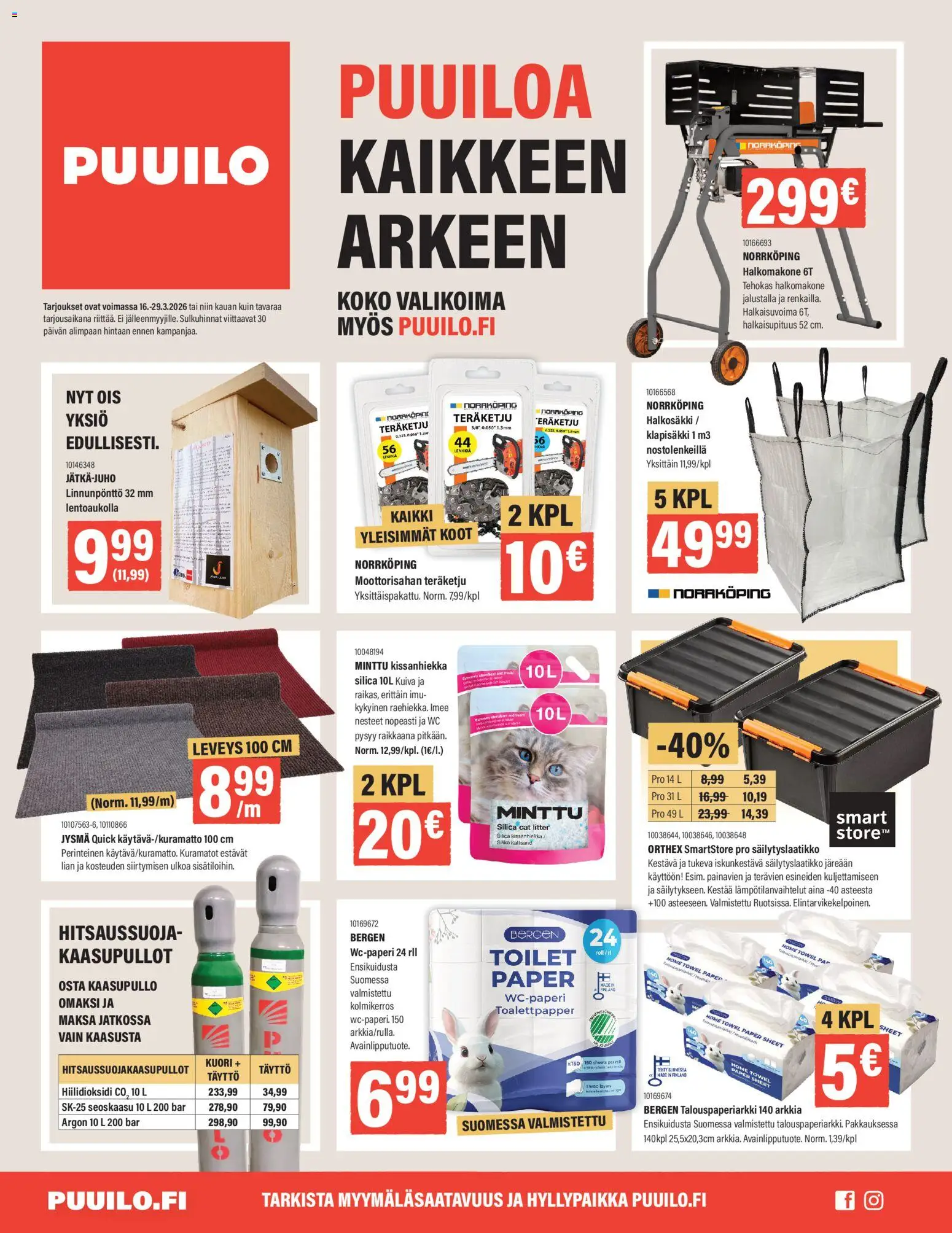 Puuilo tarjoukset - sivu 1- voimassa alkaen 16/03/2026