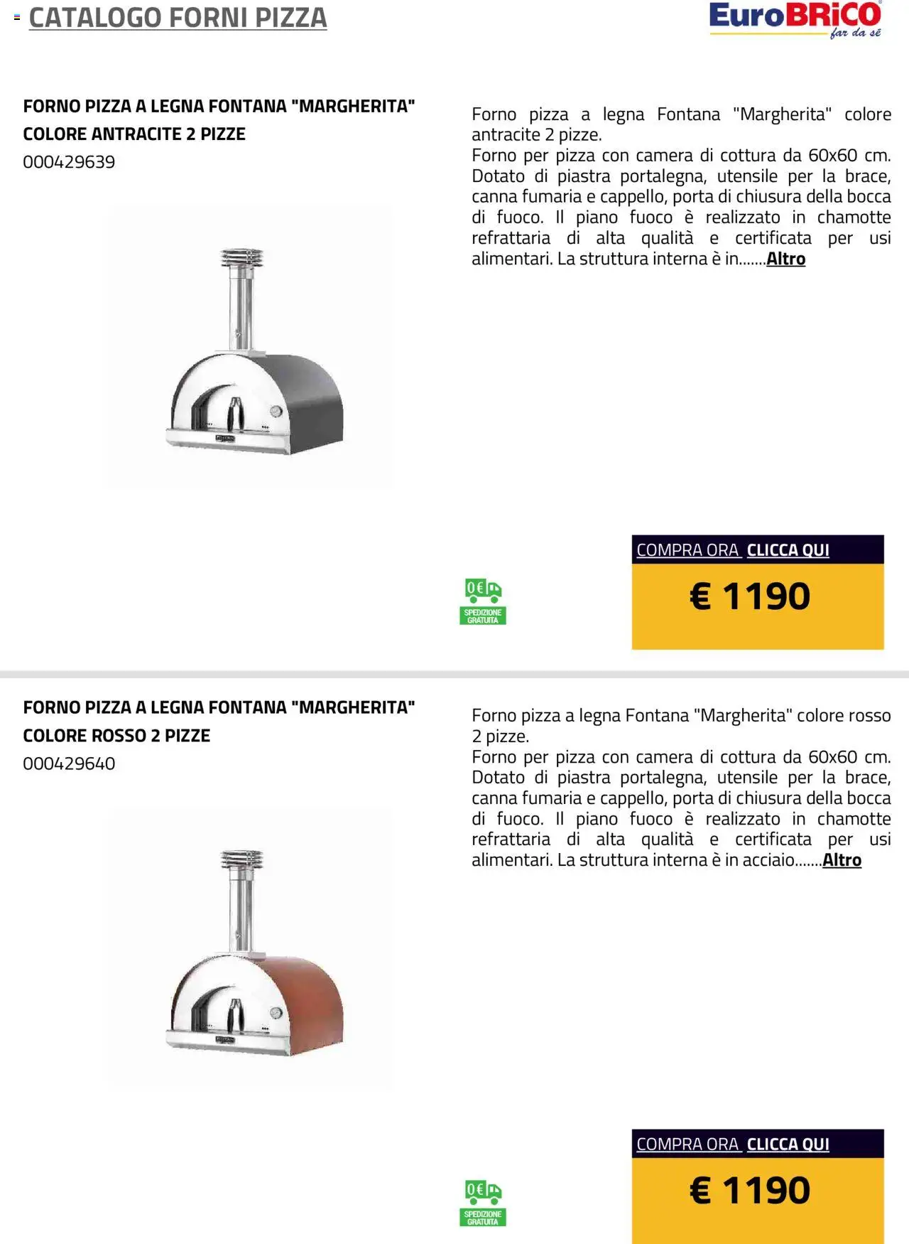 Eurobrico Forni Pizza catalogo - pagina 19 - valido dal 23/07/2025