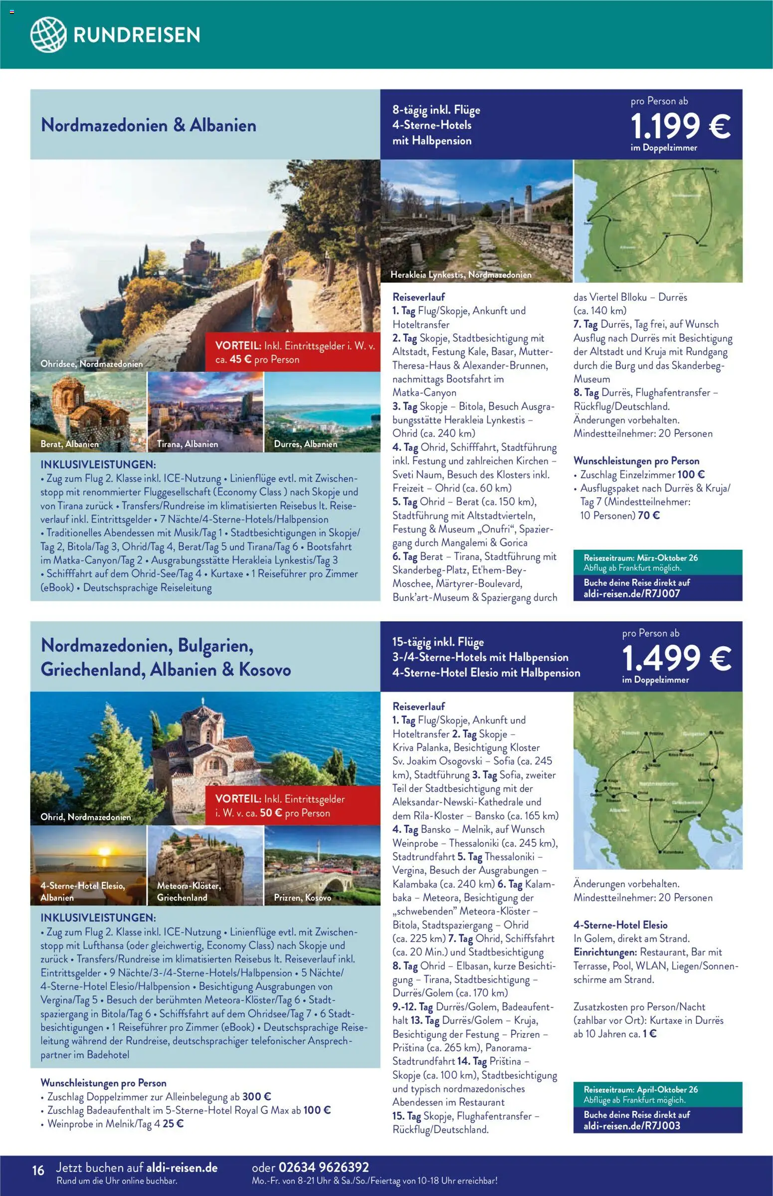 Aldi Reisen Prospekt 	 - Seite 16 - gültig ab 01.12.2025