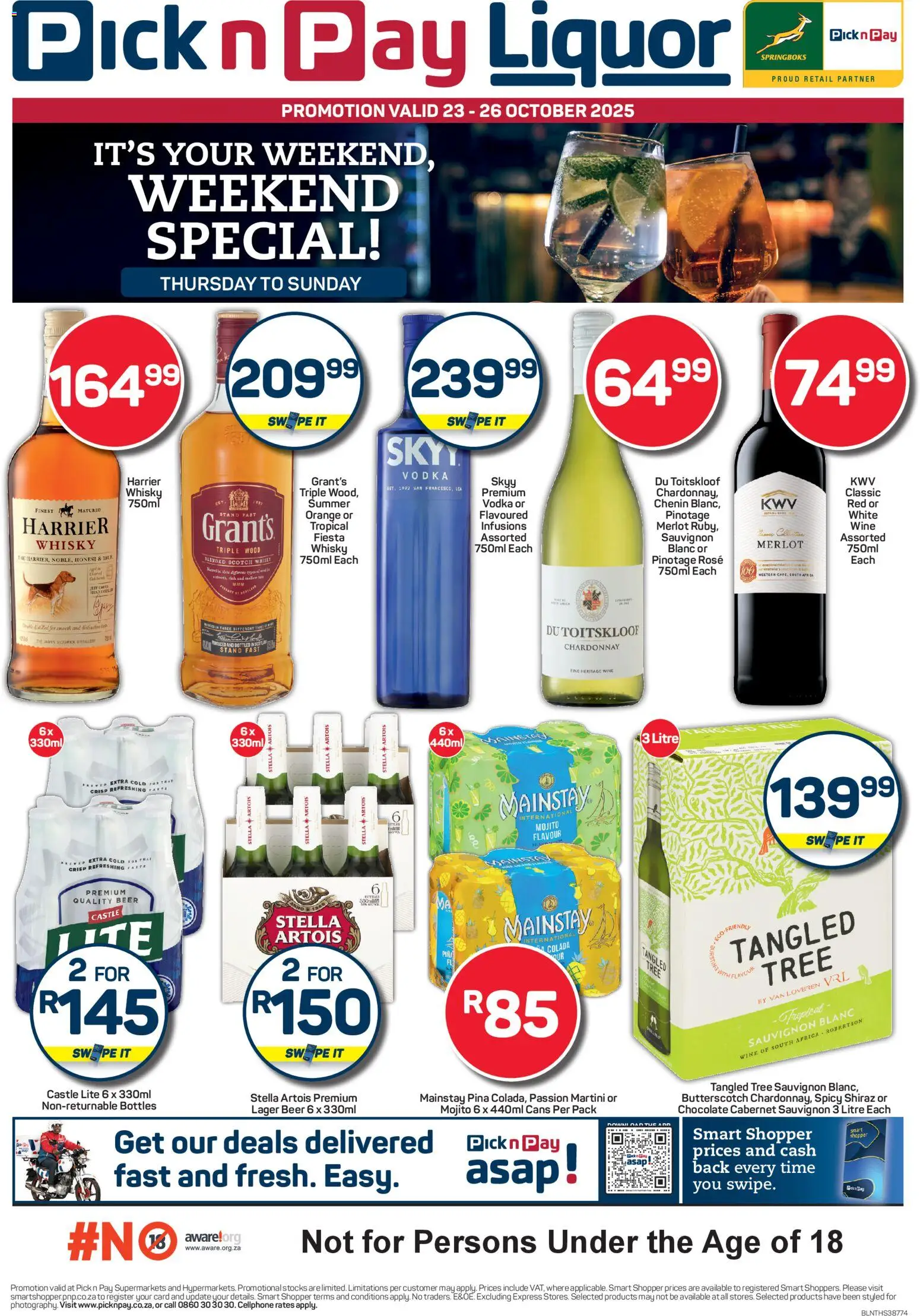 Pick n Pay - Liquor Weekend Specials - page 1- valid from 23/10/2025