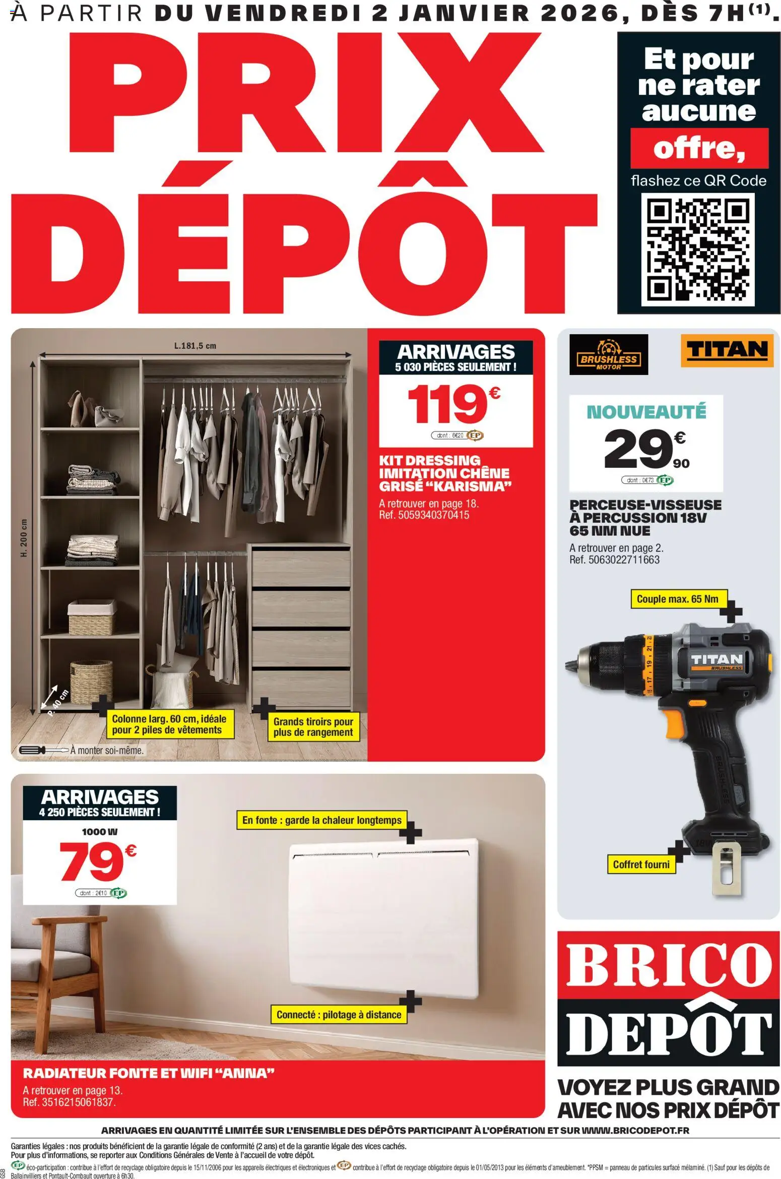 Brico Dépôt catalogue - page 1 - valable à partir du 02/01/2026