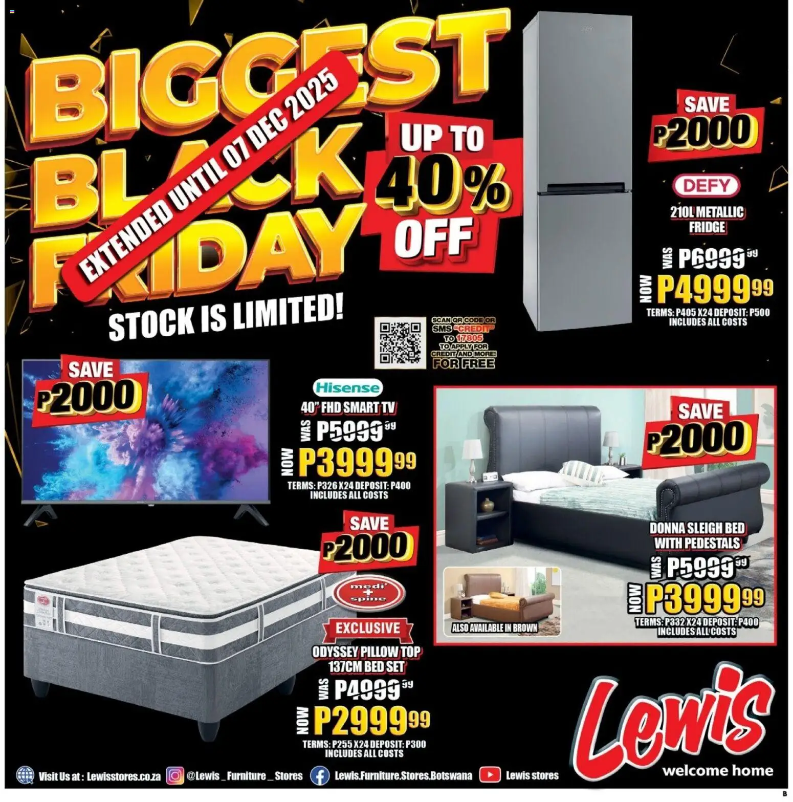 Lewis Stores - Botswana Black Friday - page 1- valid from 01/12/2025