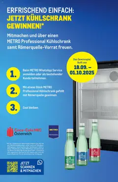 Vorschau Metro WhatsApp Gewinnspiel gültig ab 18.09.2025