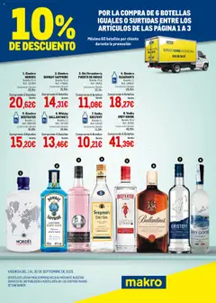 Vista previa del folleto Makro - Destilados Santander válido desde 01/09/2025