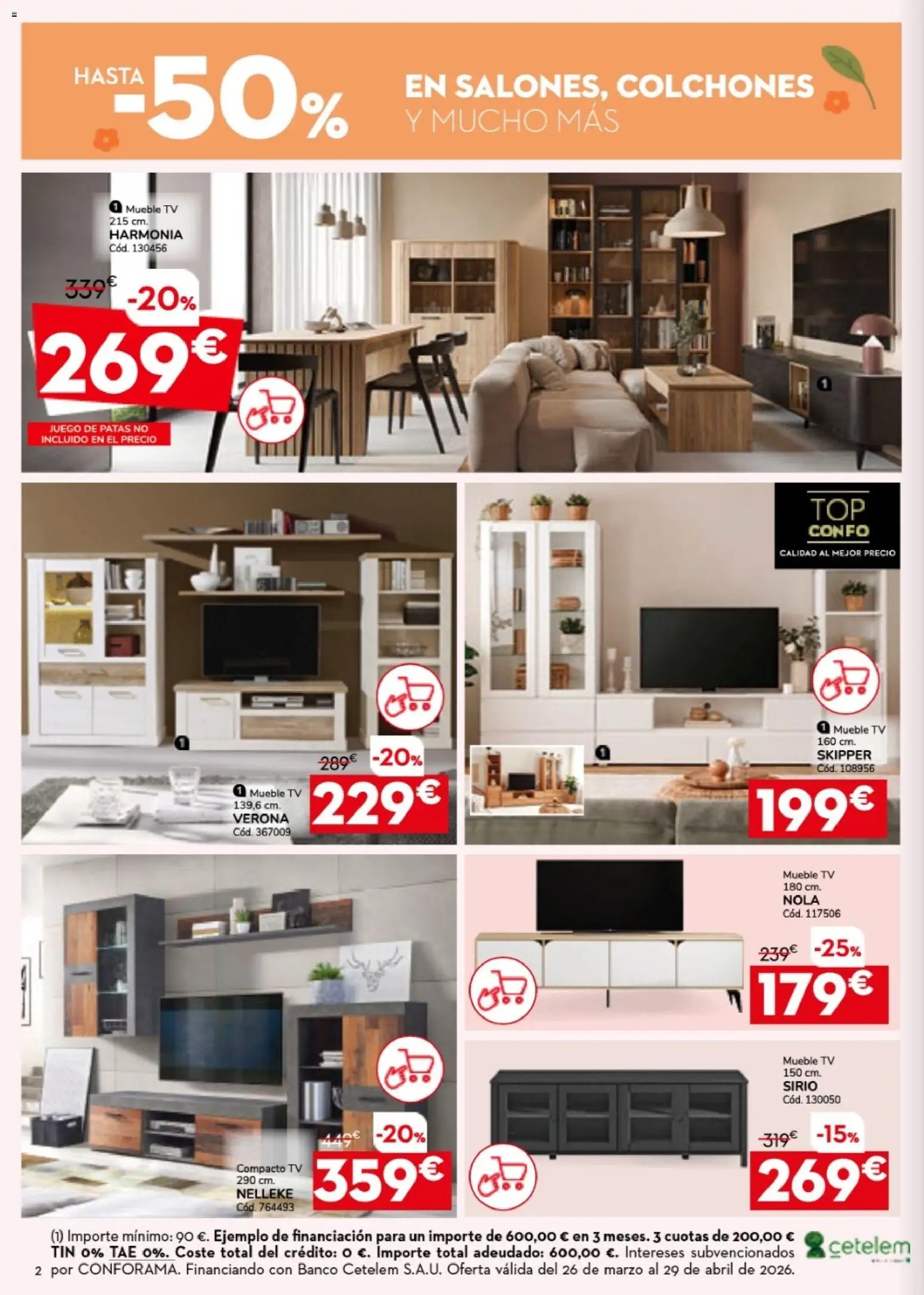 Conforama folleto - Página de 2 - Válido desde 26/03/2026