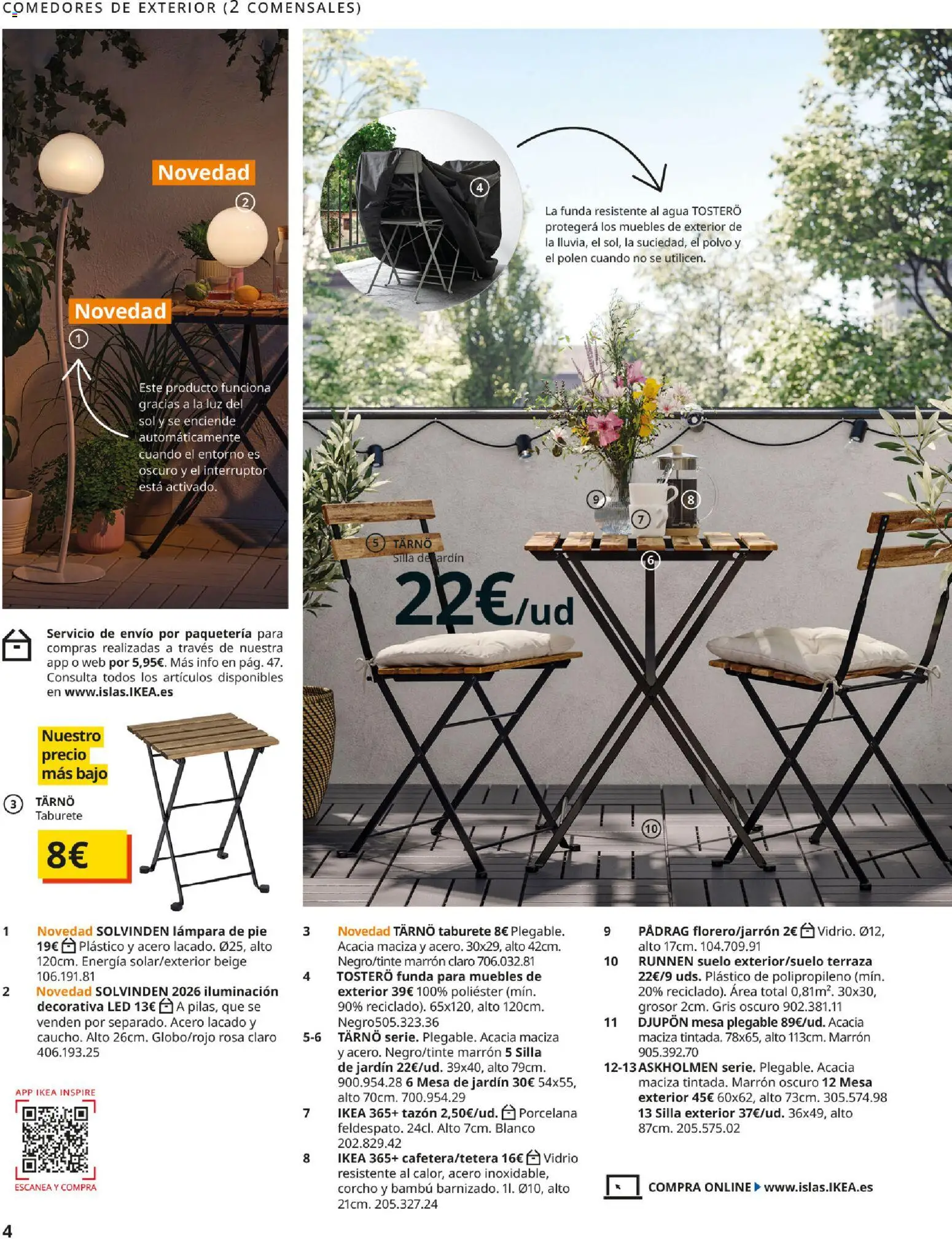 Catálogo IKEA Muebles de exterior - Página de 4 - Válido desde 17/12/2025