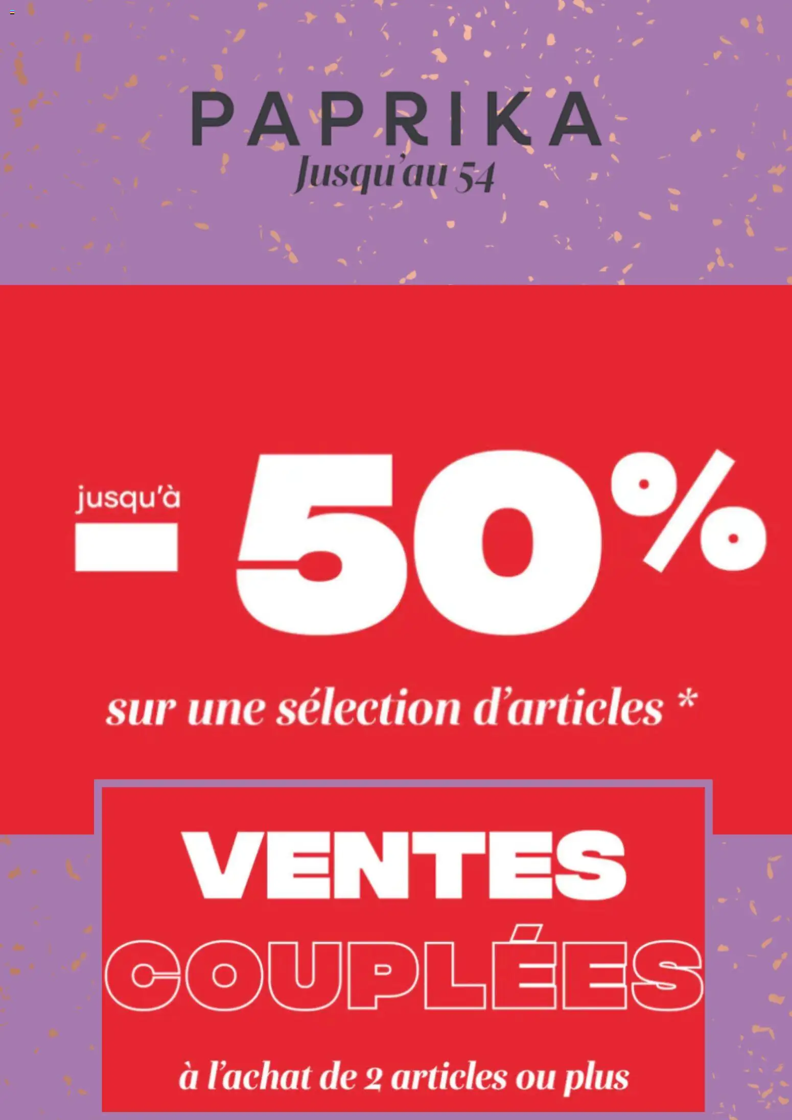Paprika folder / publicité - pagina 1- geldig vanaf 29/12/2025