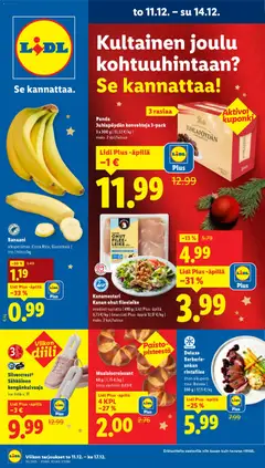 Esikatselu Lidl tarjoukset voimassa alkaen 11/12/2025