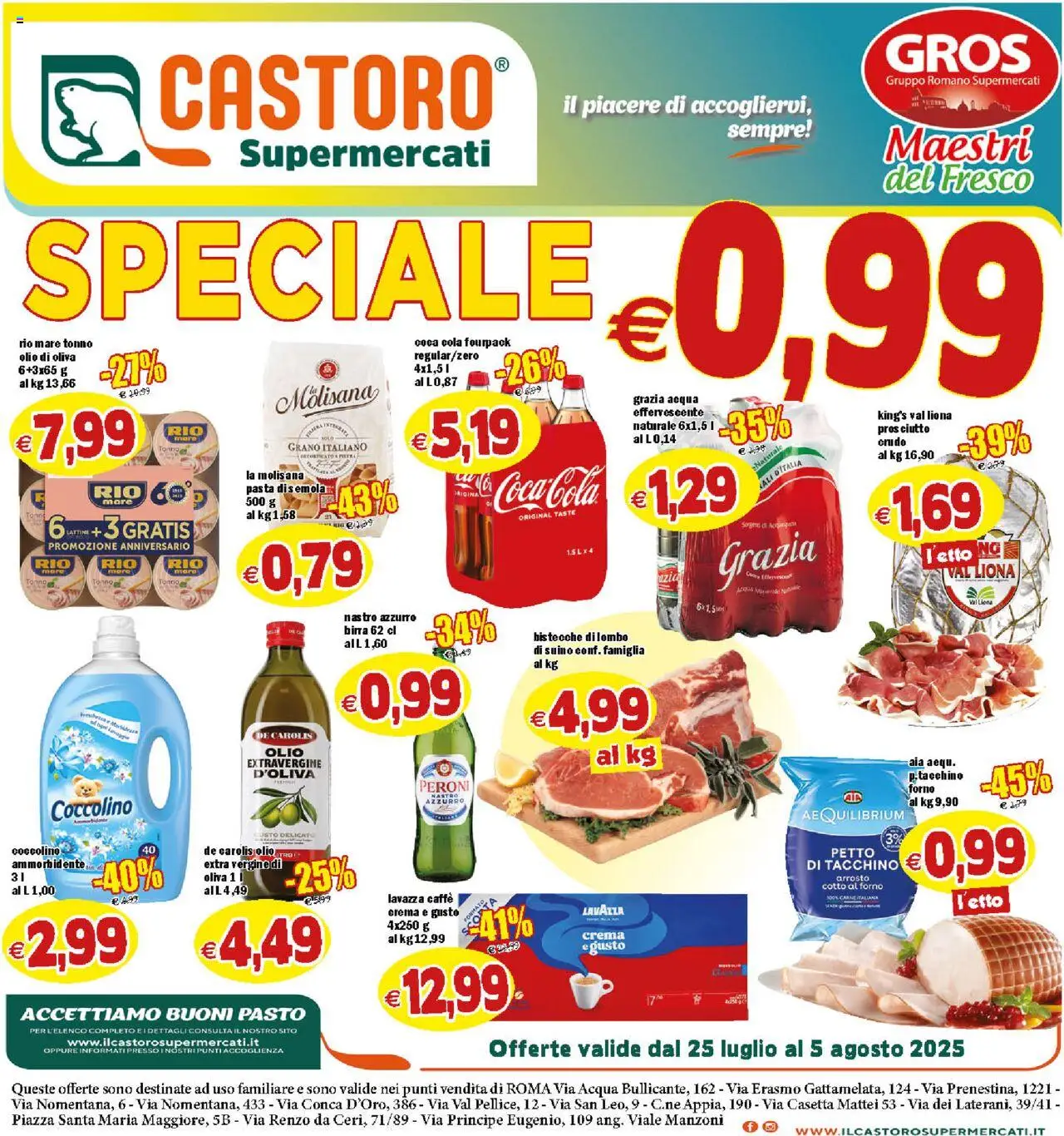 Volantino Il Castoro	 - pagina 1 - valido dal 25/07/2025