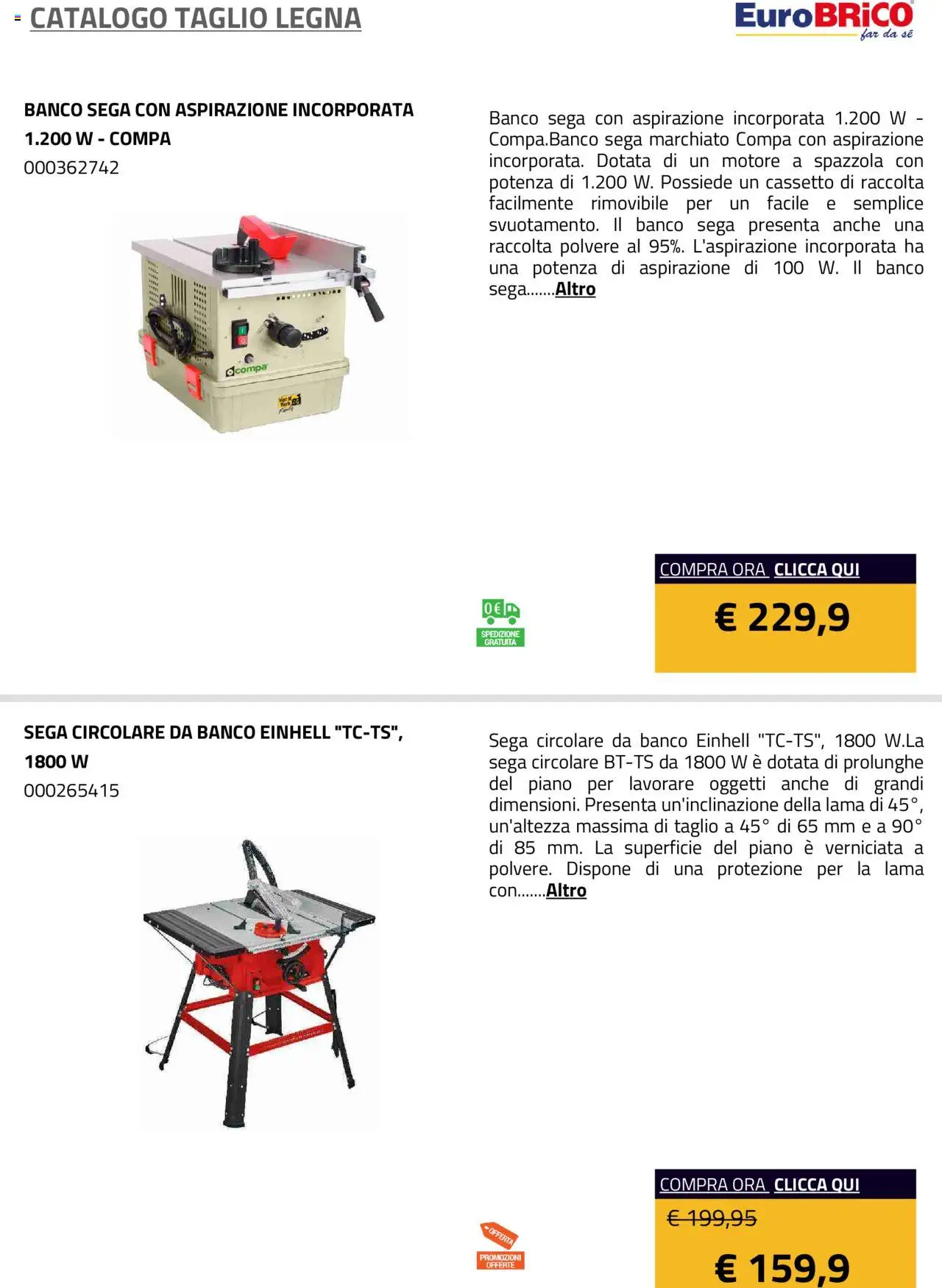 Eurobrico Taglio Legna catalogo - pagina 19 - valido dal 23/07/2025