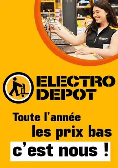 Aperçu Electro Dépôt catalogue valable à partir du 21/08/2025