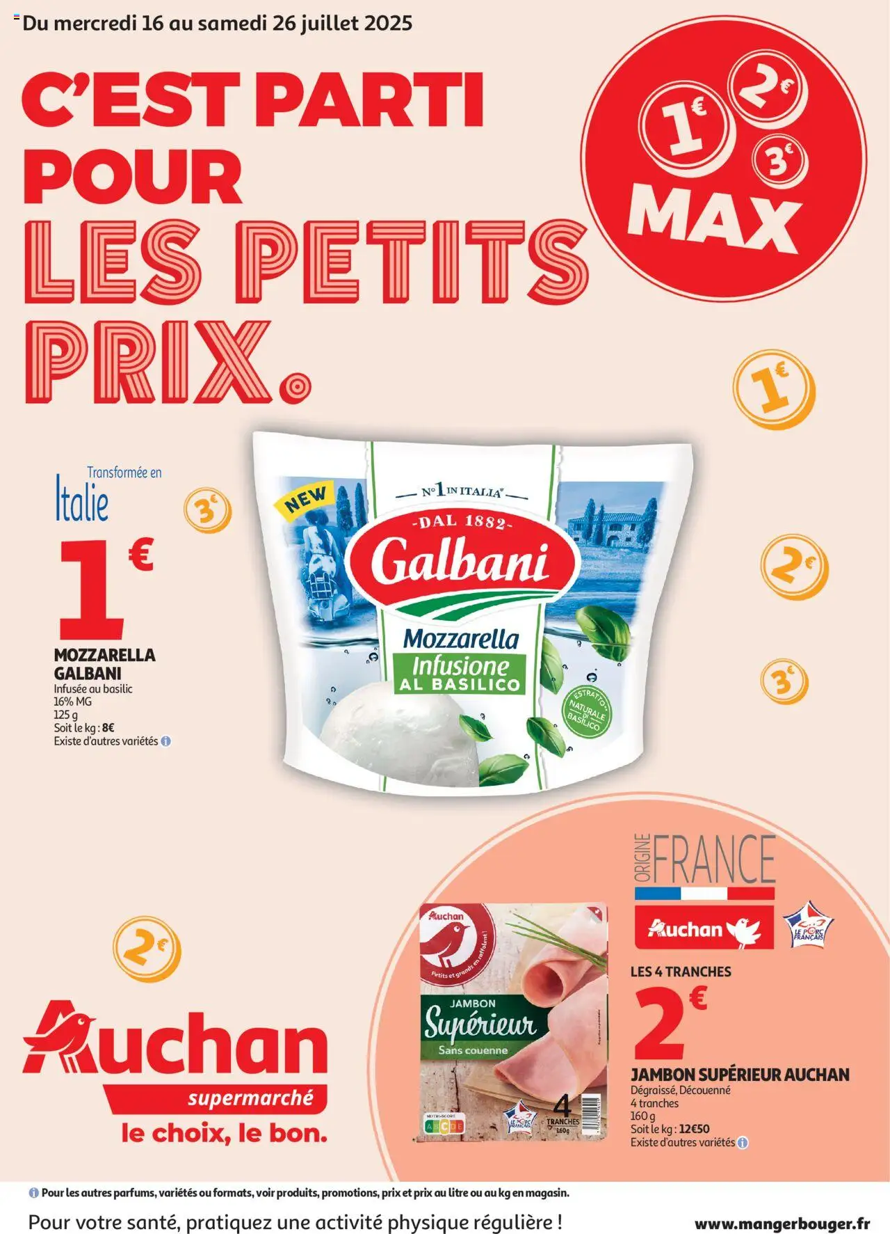 Auchan - C'est parti pour une année moins chère dans votre super - pagina 1- geldig vanaf 16/07/2025
