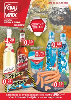 CBA Verex leták platný od 18.09.2025