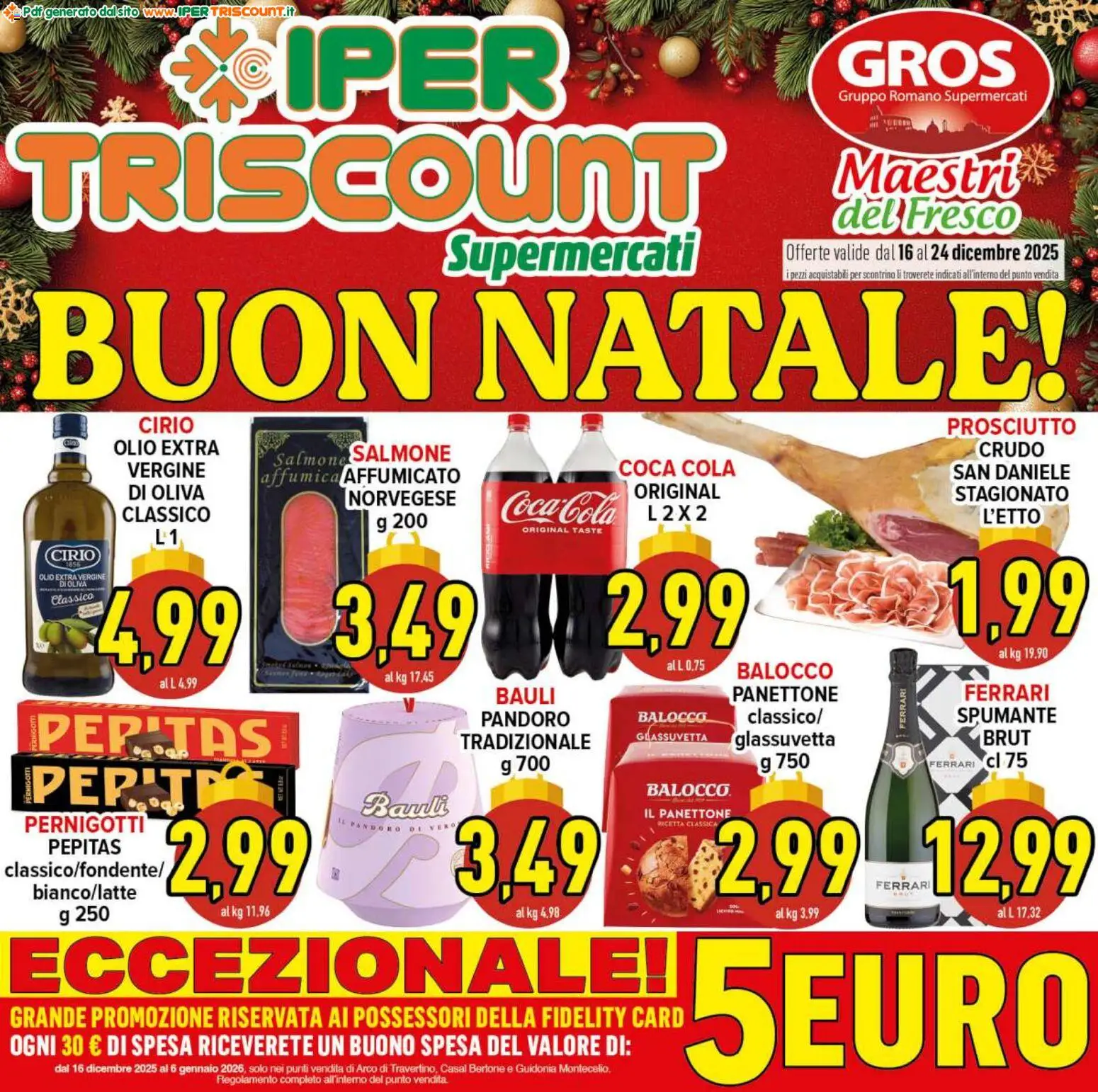 Volantino Ipertriscount	 - pagina 1 - valido dal 16/12/2025
