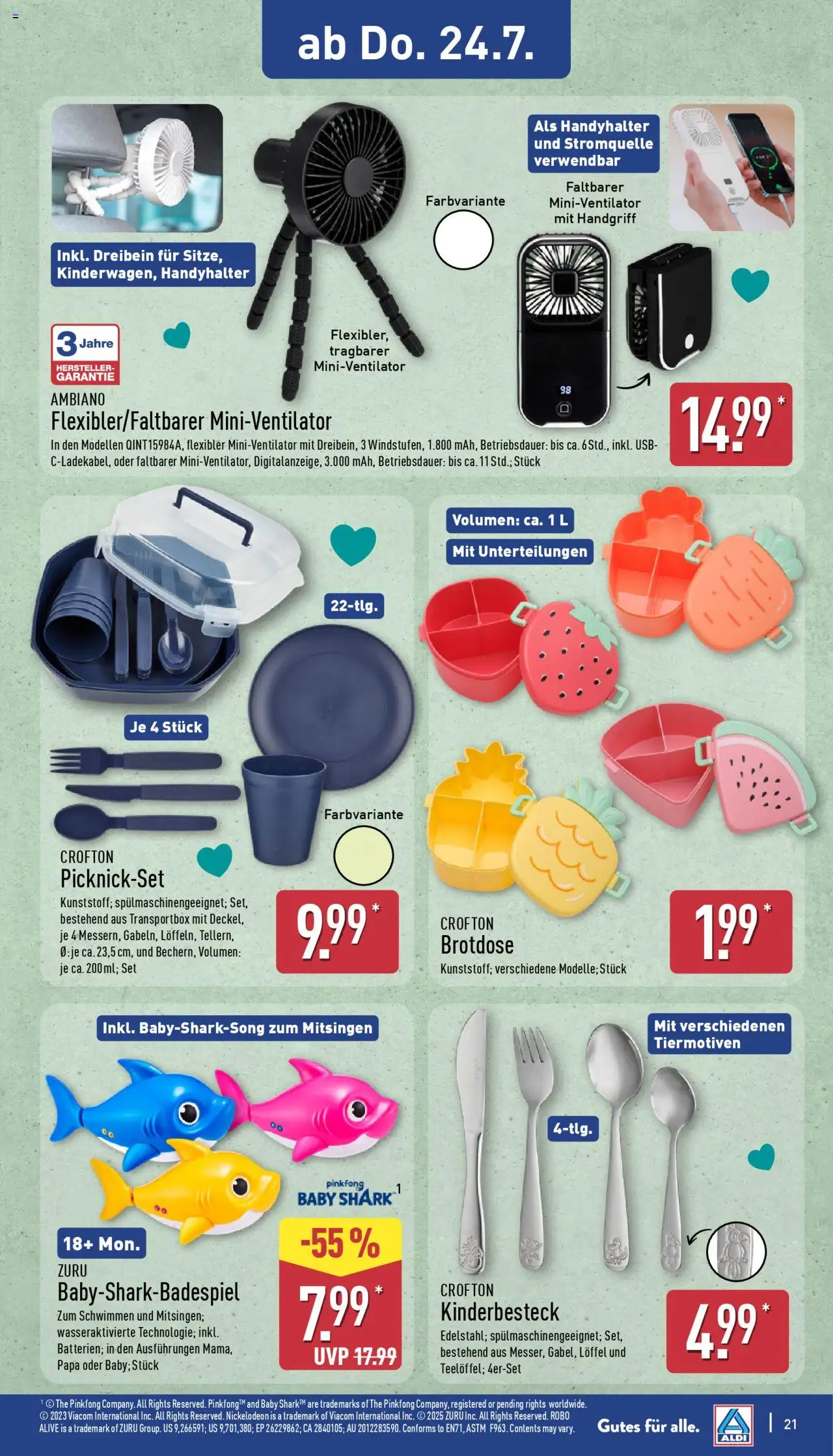 Aldi Prospekt 	 - Seite 21 - gültig ab 21.07.2025