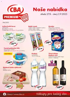 Náhled CBA leták - Premium platný od 27.08.2025