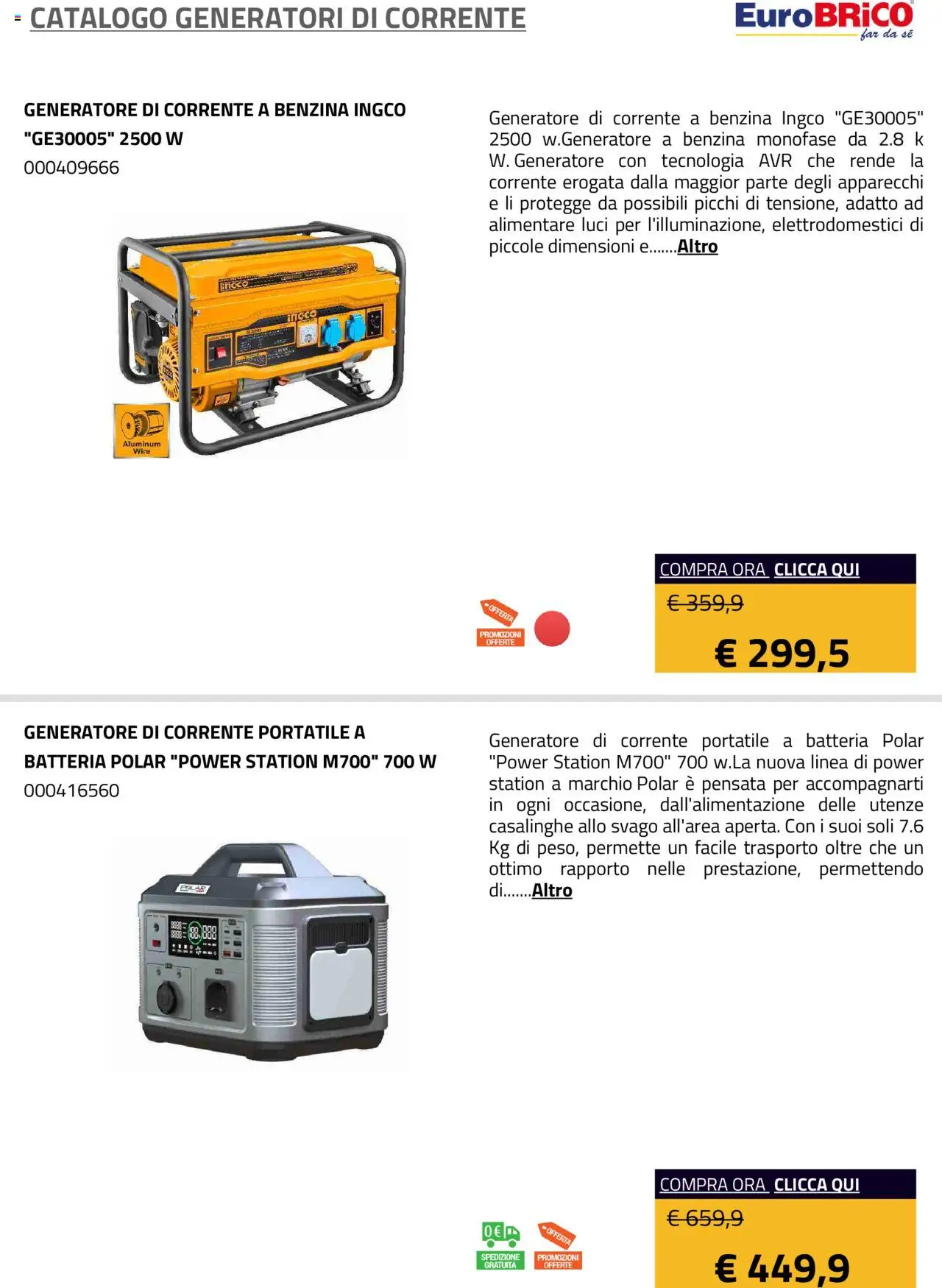Eurobrico Generatori catalogo - pagina 16 - valido dal 23/07/2025