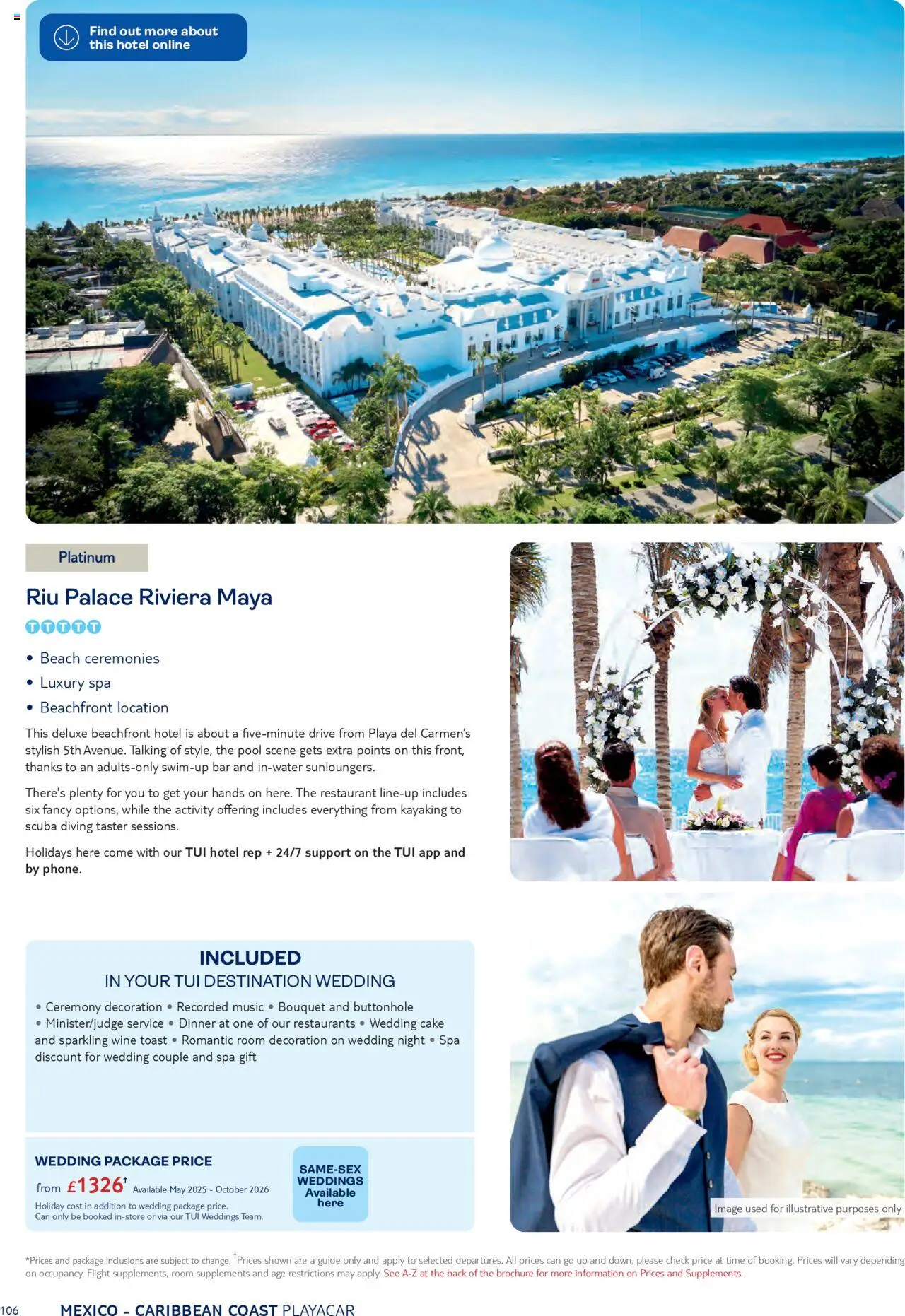 TUI - Weddings 2026 - page 106- valid from 01/05/2025