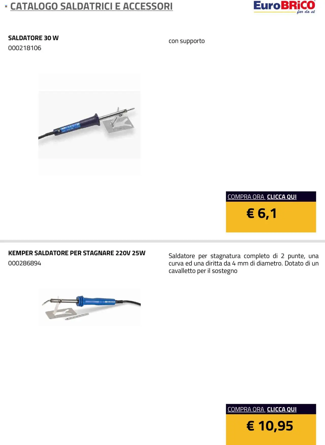 Eurobrico Saldatrici e accessori catalogo - pagina 2 - valido dal 23/07/2025