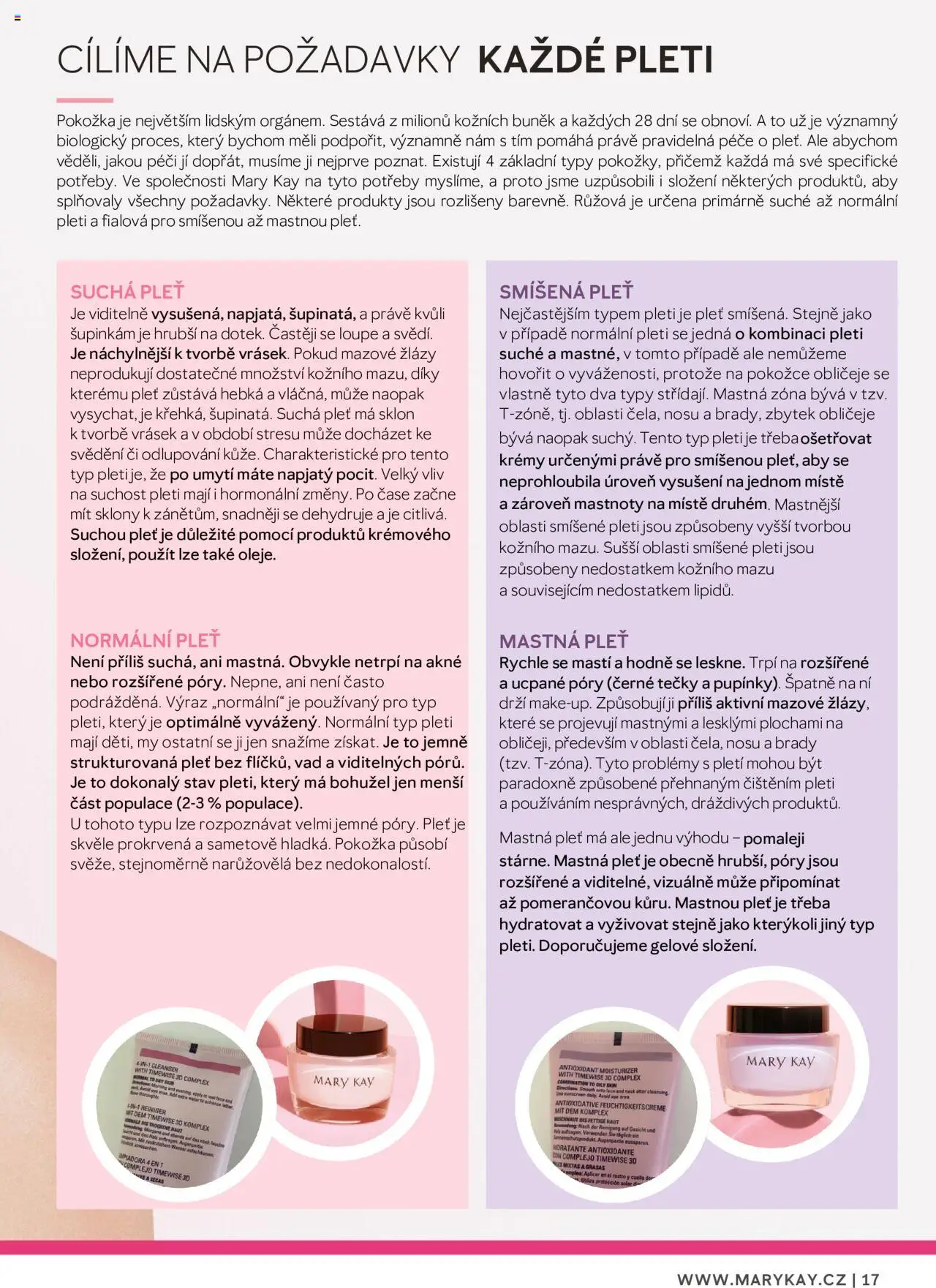 Mary Kay katalog - Průvodce péčí o pleť - strana 17- platný od 22.02.2025