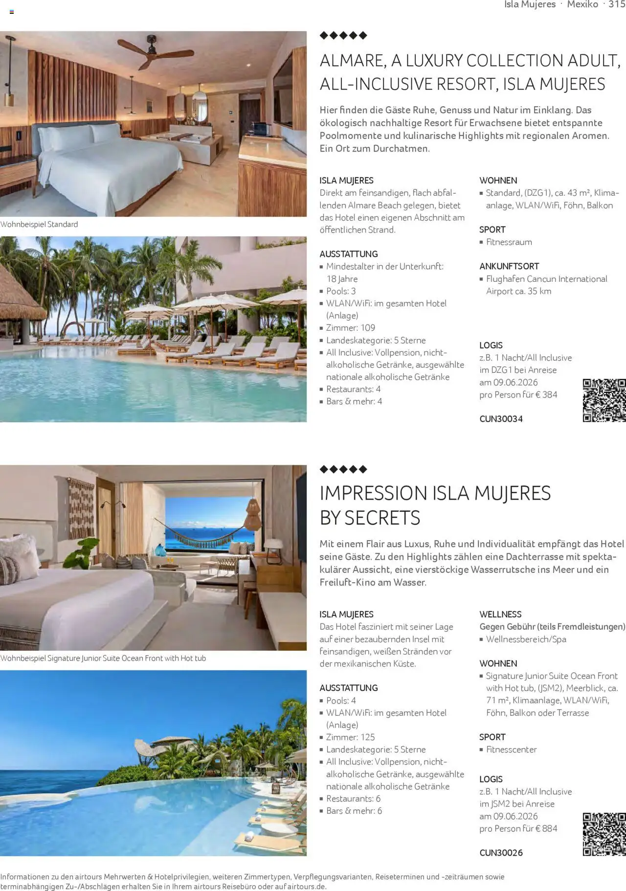 TUI airtours Katalog  Erstklassige Fernreisen 2025/26 - Seite 315 - gültig ab 01.11.2025