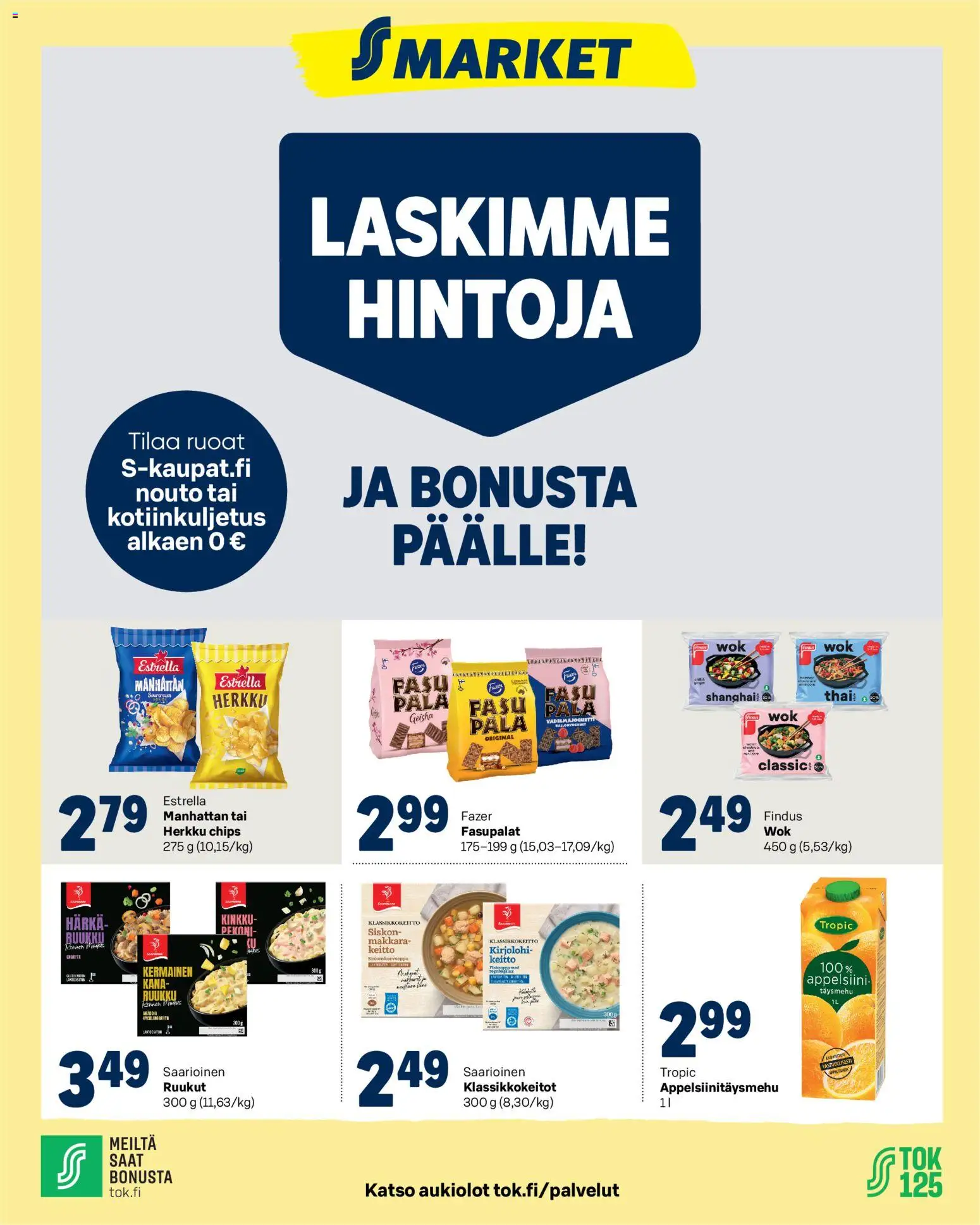S-market tarjoukset - sivu 1- voimassa alkaen 10/02/2026