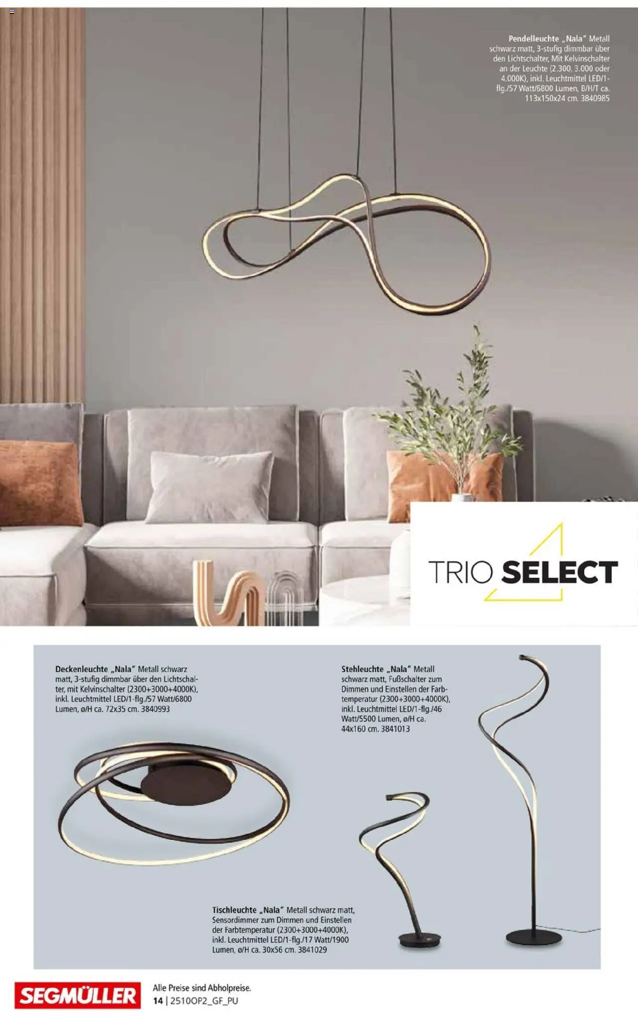 Segmüller Leuchten Spezial - Seite 14 - gültig ab 29.09.2025