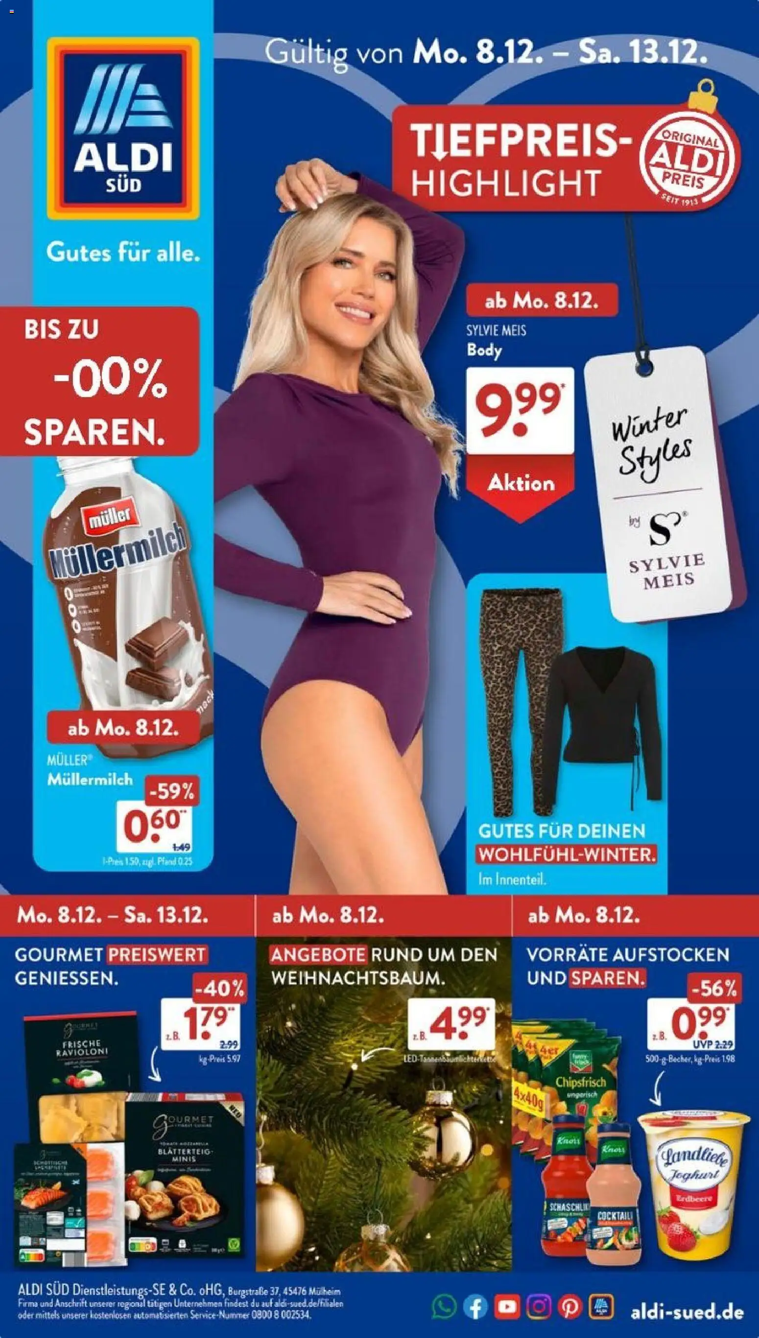 Aldi Süd Prospekt 	 - Seite 1 - gültig ab 08.12.2025