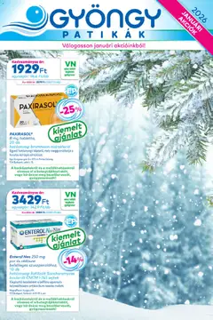 Előnézet Gyöngy Patikák Akciós újság érvényes 2026.01.01.-tól