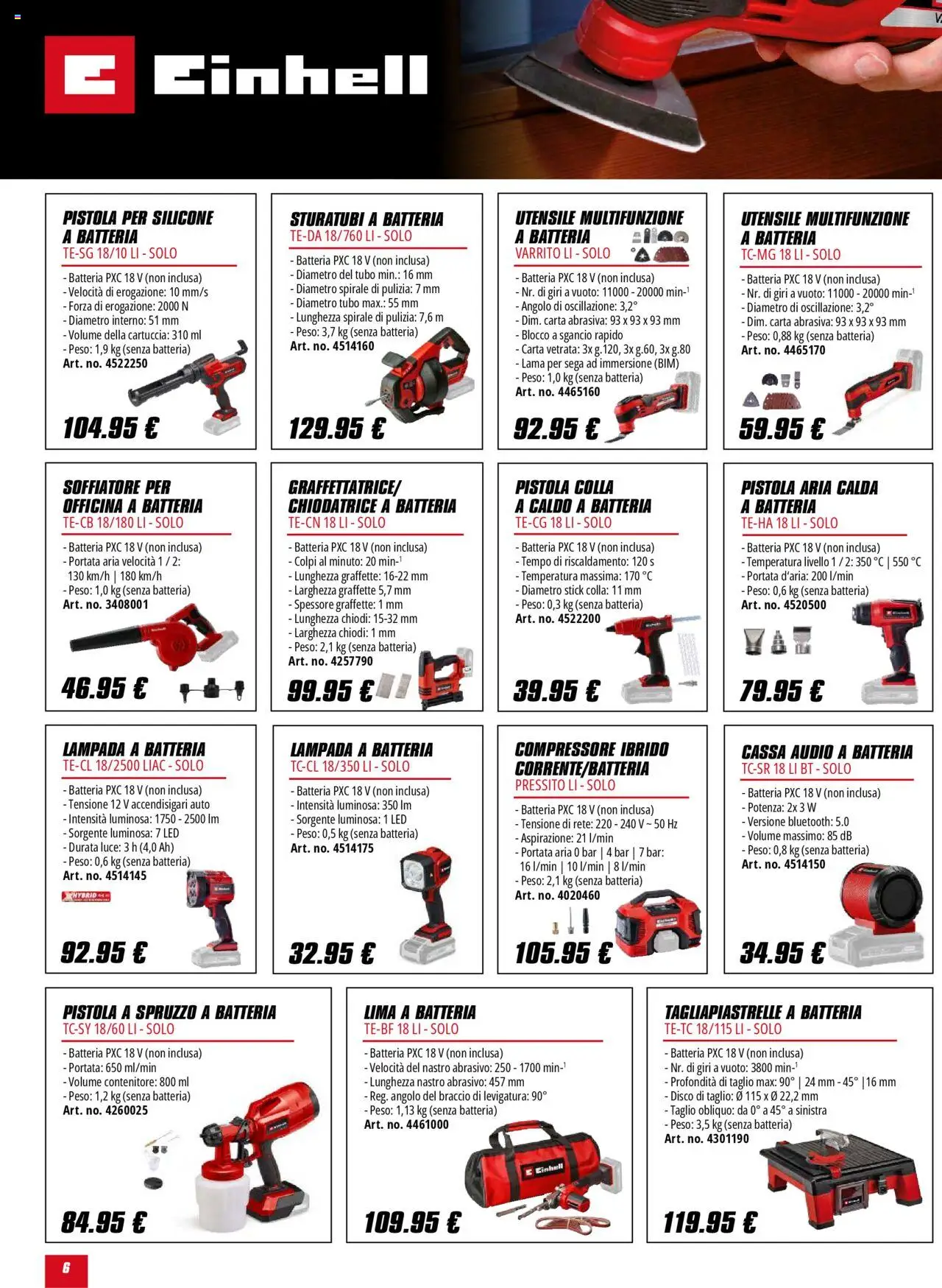 Volantino Einhell	 - pagina 6 - valido dal 01/10/2025