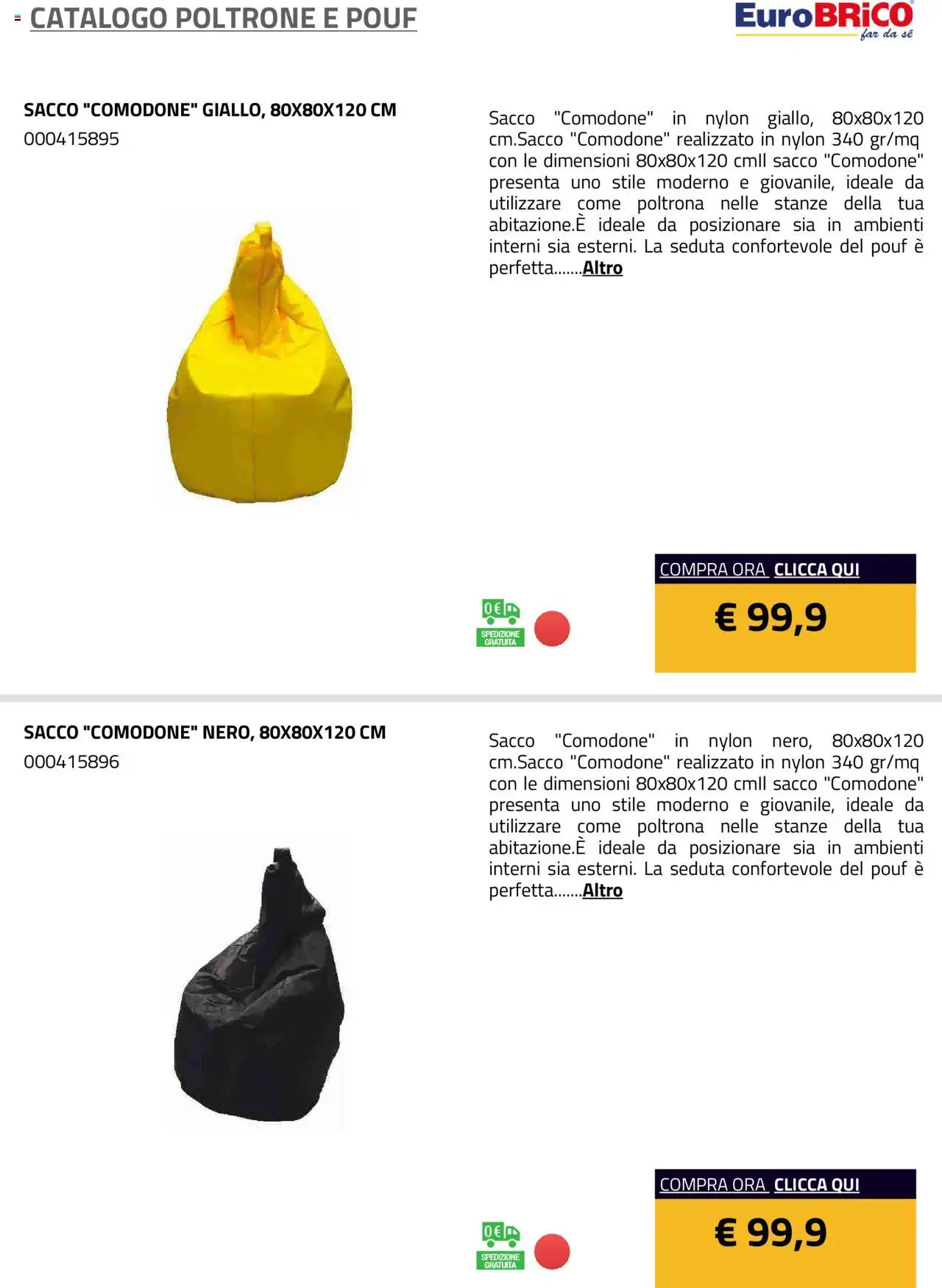 Eurobrico Poltrone e Pouf catalogo - pagina 32 - valido dal 23/07/2025