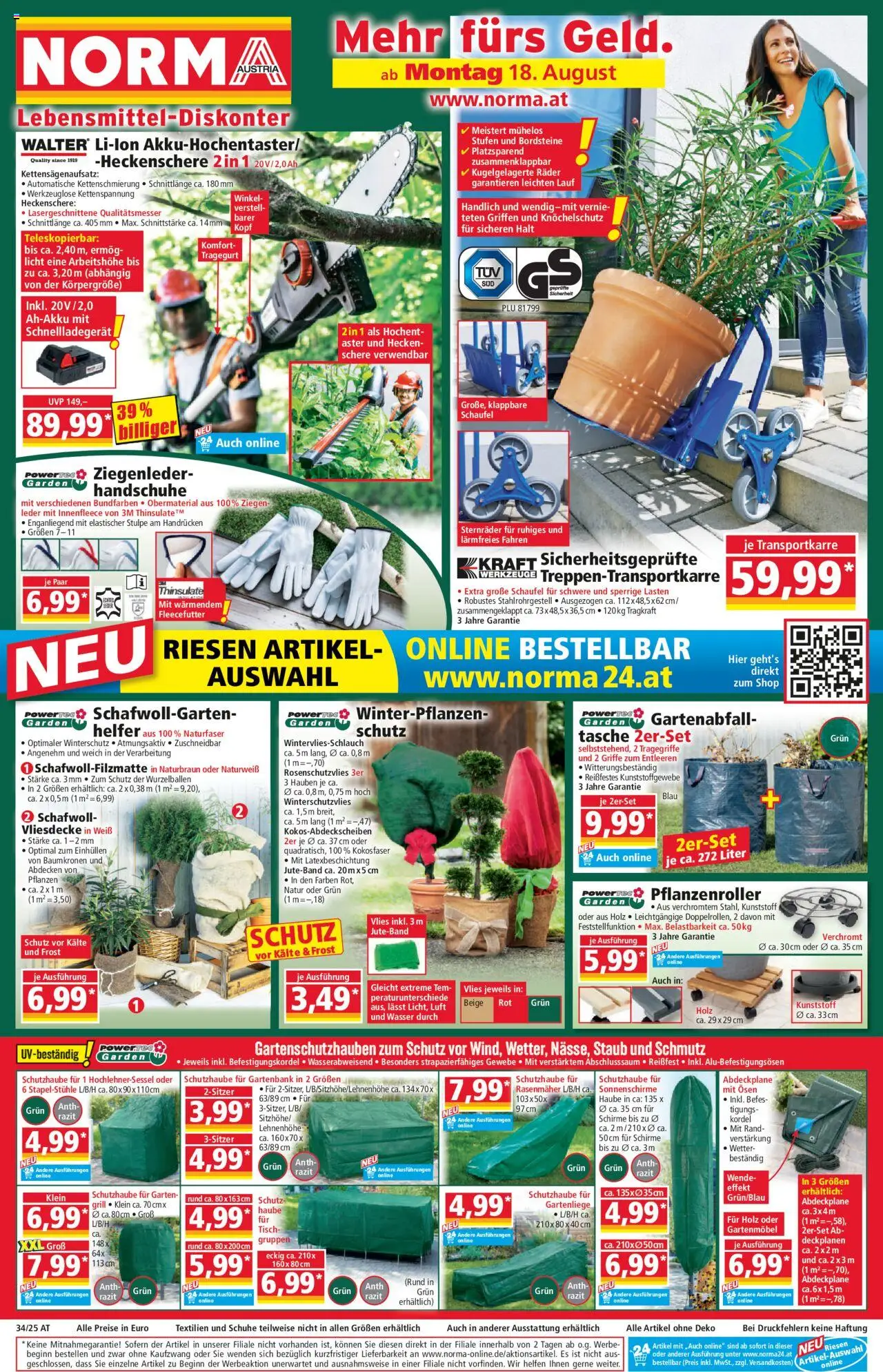 Norma Flugblatt - Seite 1- gültig ab 18.08.2025