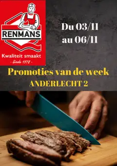 Renmans folder / publicité geldig vanaf 03/11/2025
