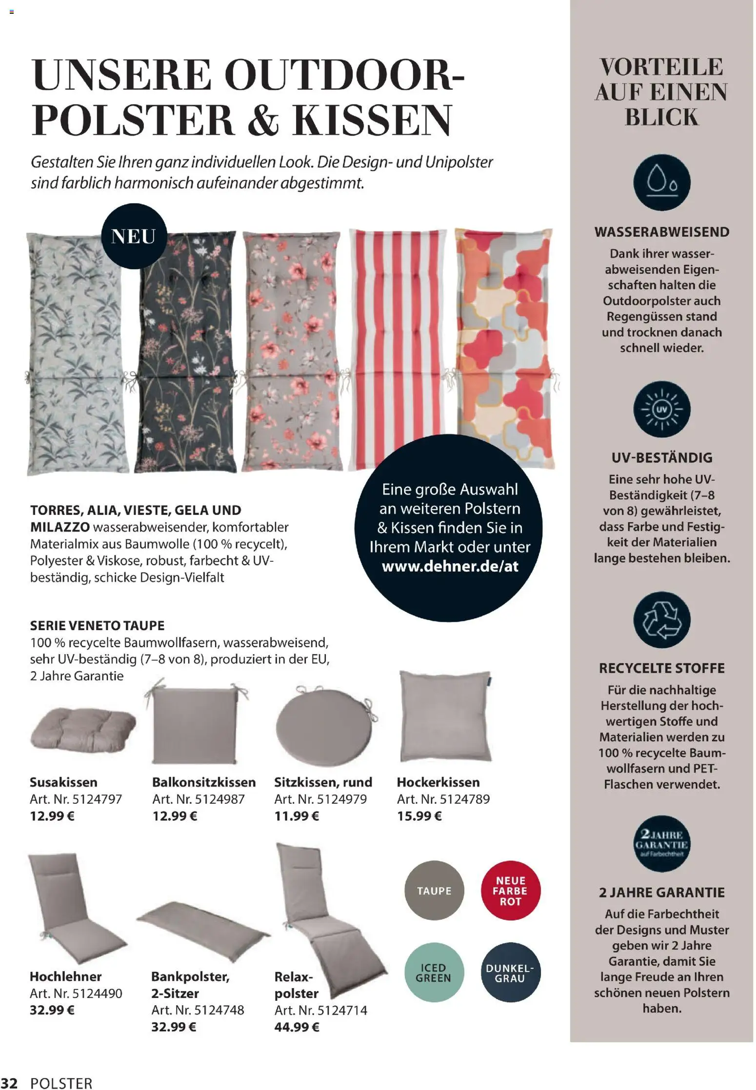 Dehner Gartenmöbel Trends 2026 - page 32- valid from 29.01.2026