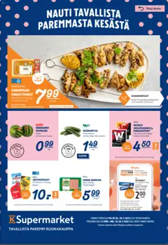 Esikatselu K-Supermarket tarjoukset voimassa alkaen 28/07/2025