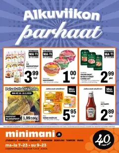 Esikatselu Minimani tarjoukset voimassa alkaen 16/03/2026