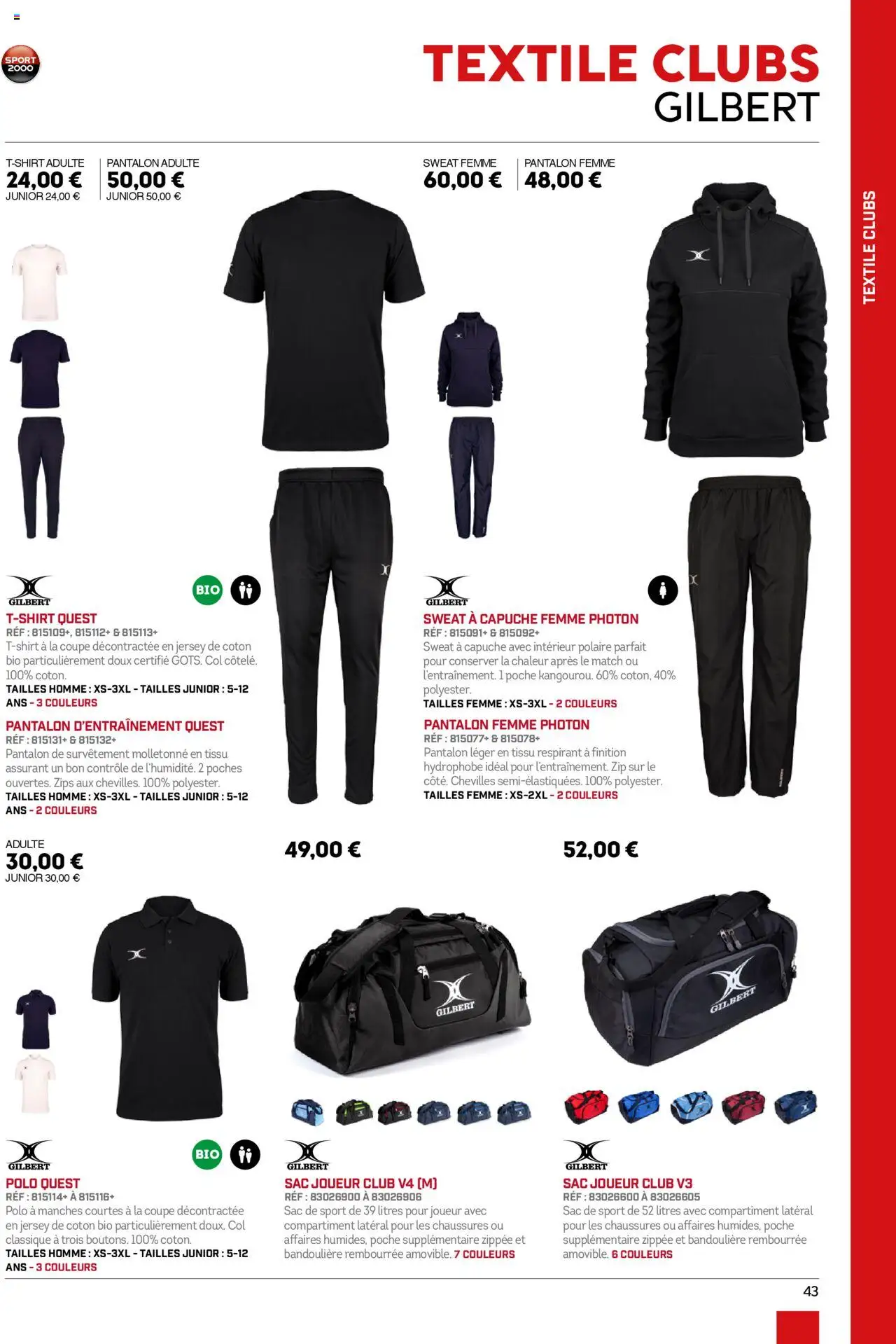Sport 2000 brochure - page 43 - valable à partir du 01/06/2025
