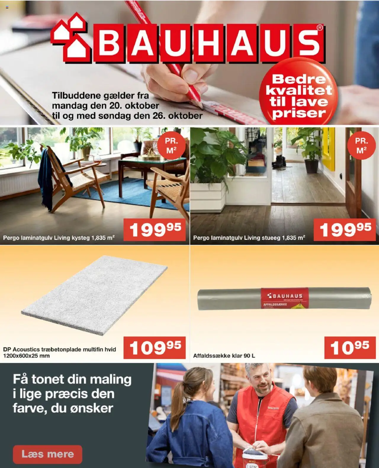 Bauhaus - Tilbudsavis - side 1- gyldig fra 20/10/2025