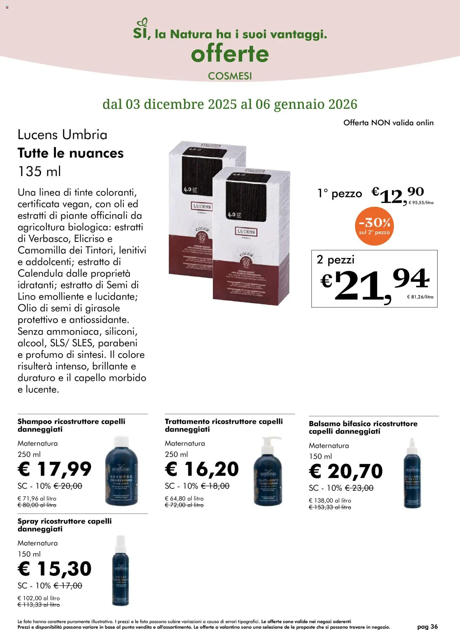 Volantino Natura Sì	 - pagina 36 - valido dal 03/12/2025