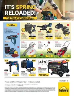 Preview Builders - It's Spring Reloaded valid from 01/09/2025