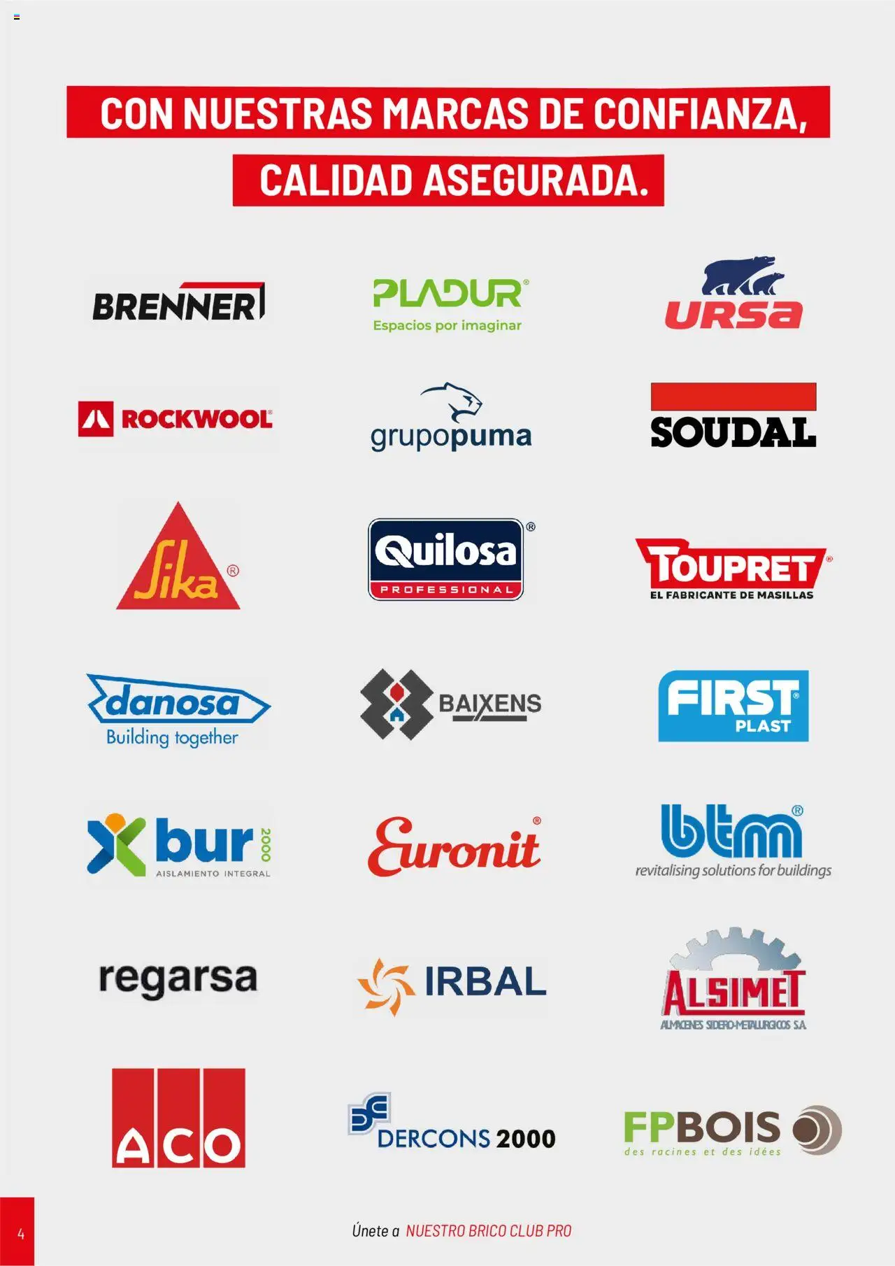 Brico Depôt Catálogo Construcción - Página de 4 - Válido desde 01/04/2025