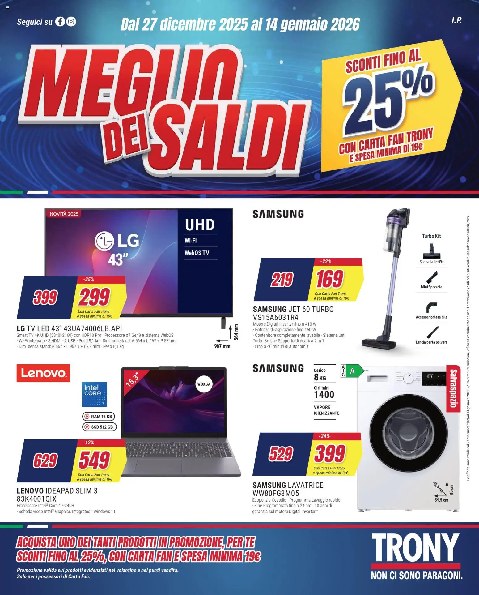 Volantino Trony	 - pagina 1 - valido dal 27/12/2025