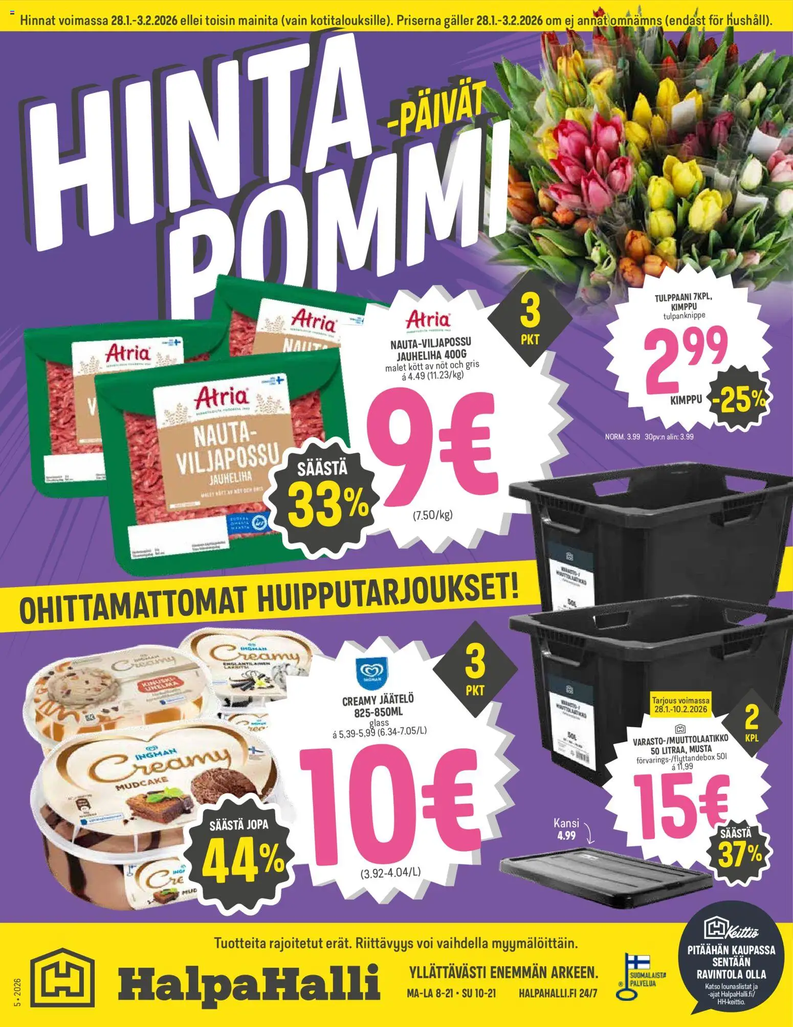 Halpa Halli tarjoukset - sivu 1- voimassa alkaen 28/02/2026
