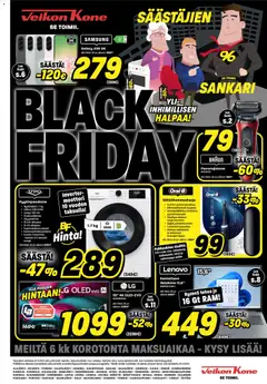 Esikatselu Veikon Kone - Black Friday voimassa alkaen 24/11/2025