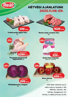 Előnézet Reál Bevásárló hétvége - Pest megye érvényes 2025.11.06.-tól