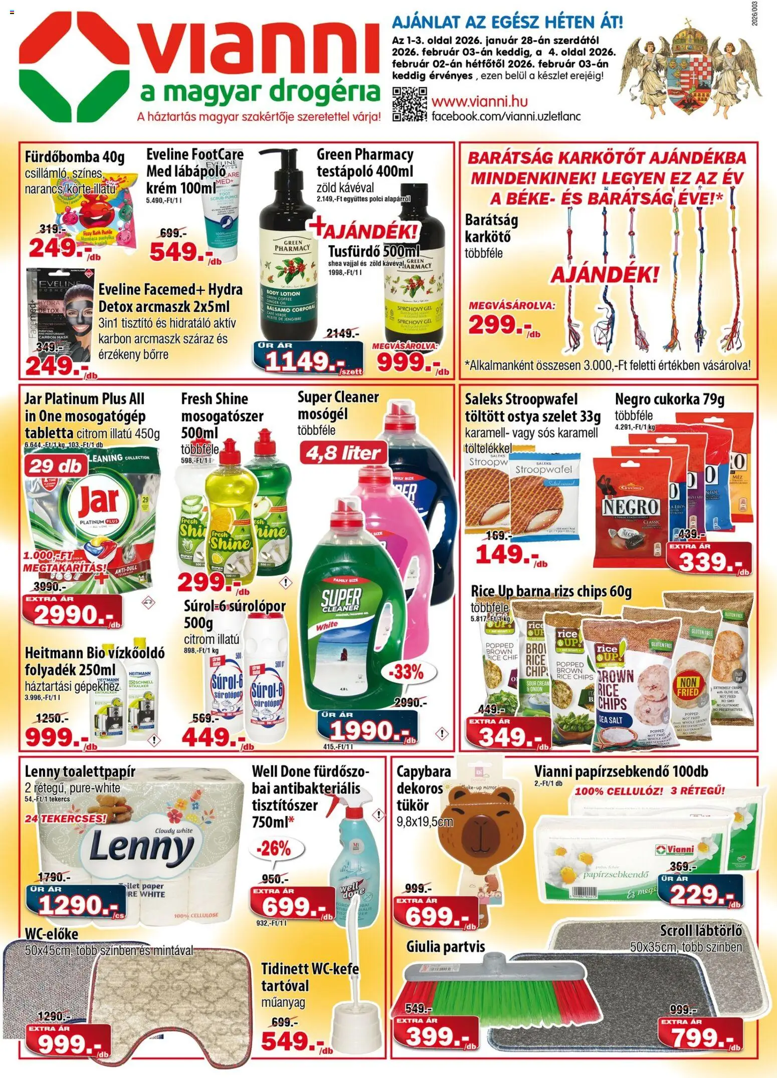 Vianni Akciós újság - 1oldal - érvényes 2026.01.28.-tól