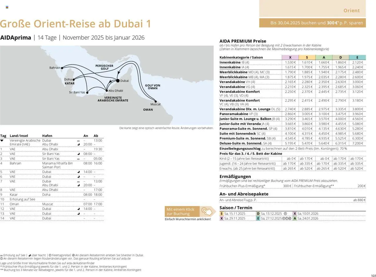 Aida Prospekt Winter 2025/26 - Seite 101 - gültig ab 01.10.2025