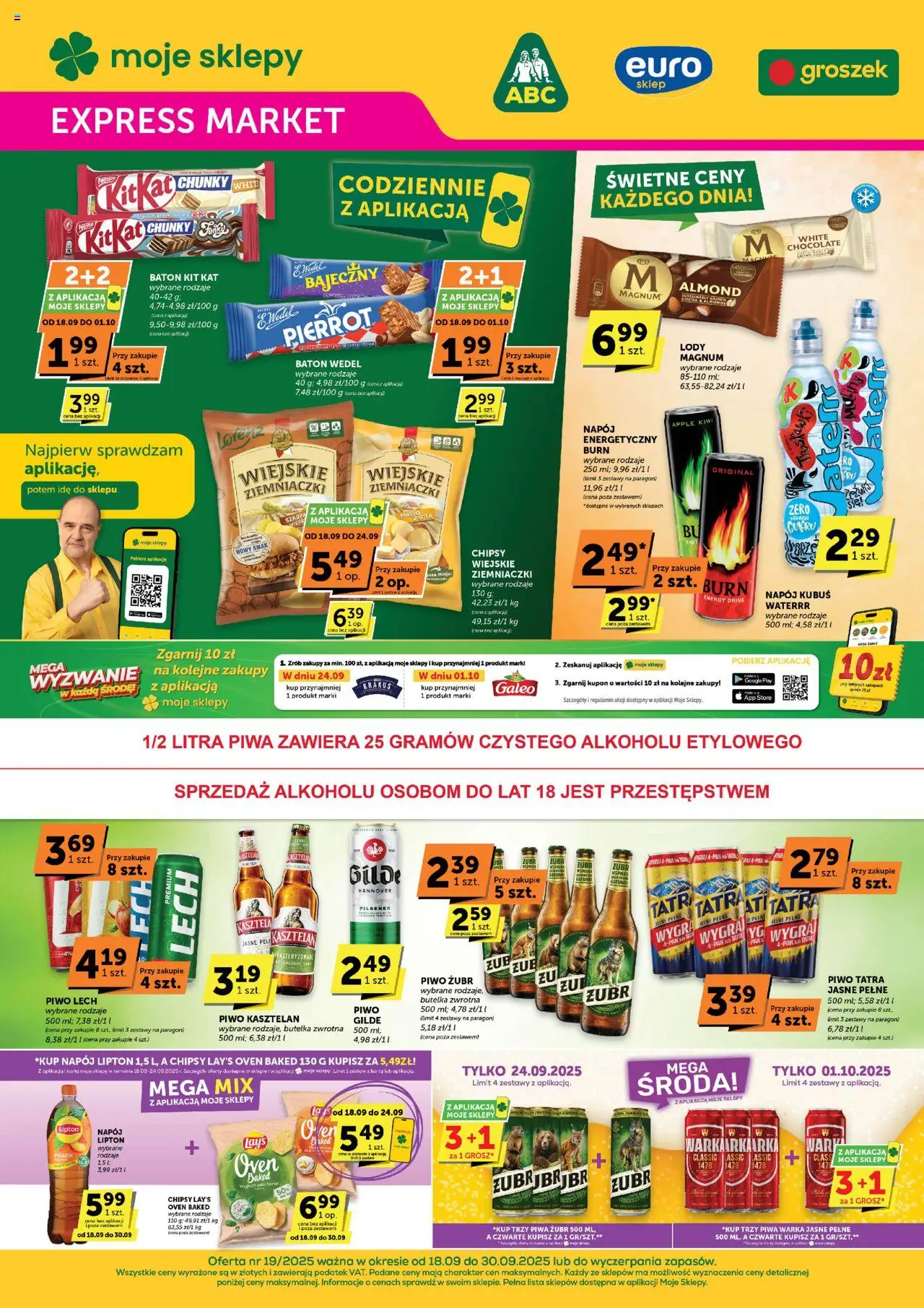 Groszek Gazetka - Expressmarket - strona 1- ważny od 18.09.2025